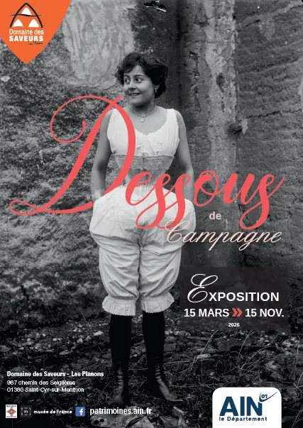 Affiche de l'exposition temporaire Dessous de campagne