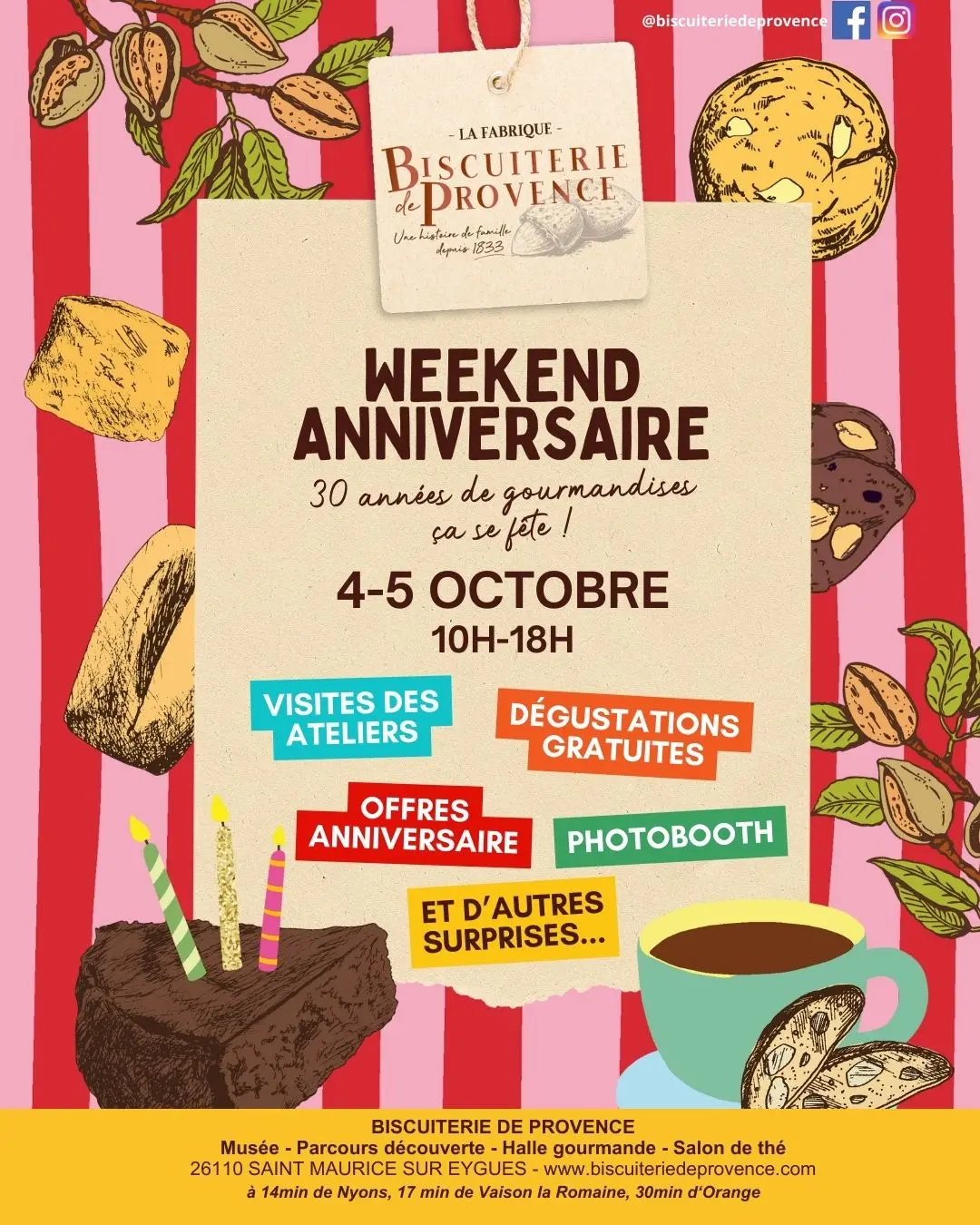 Weekend Anniversaire Biscuiterie de Provence_Nyons
