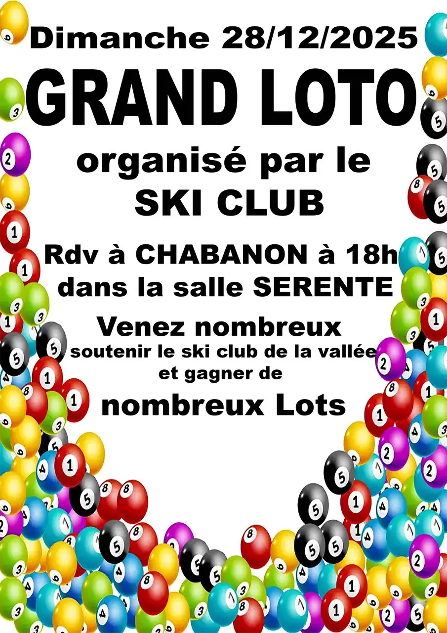 Loto du ski-club à Chabanon_Selonnet