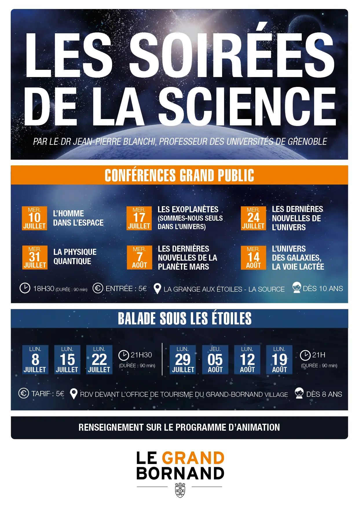 Affiche Les Soirées de la Science