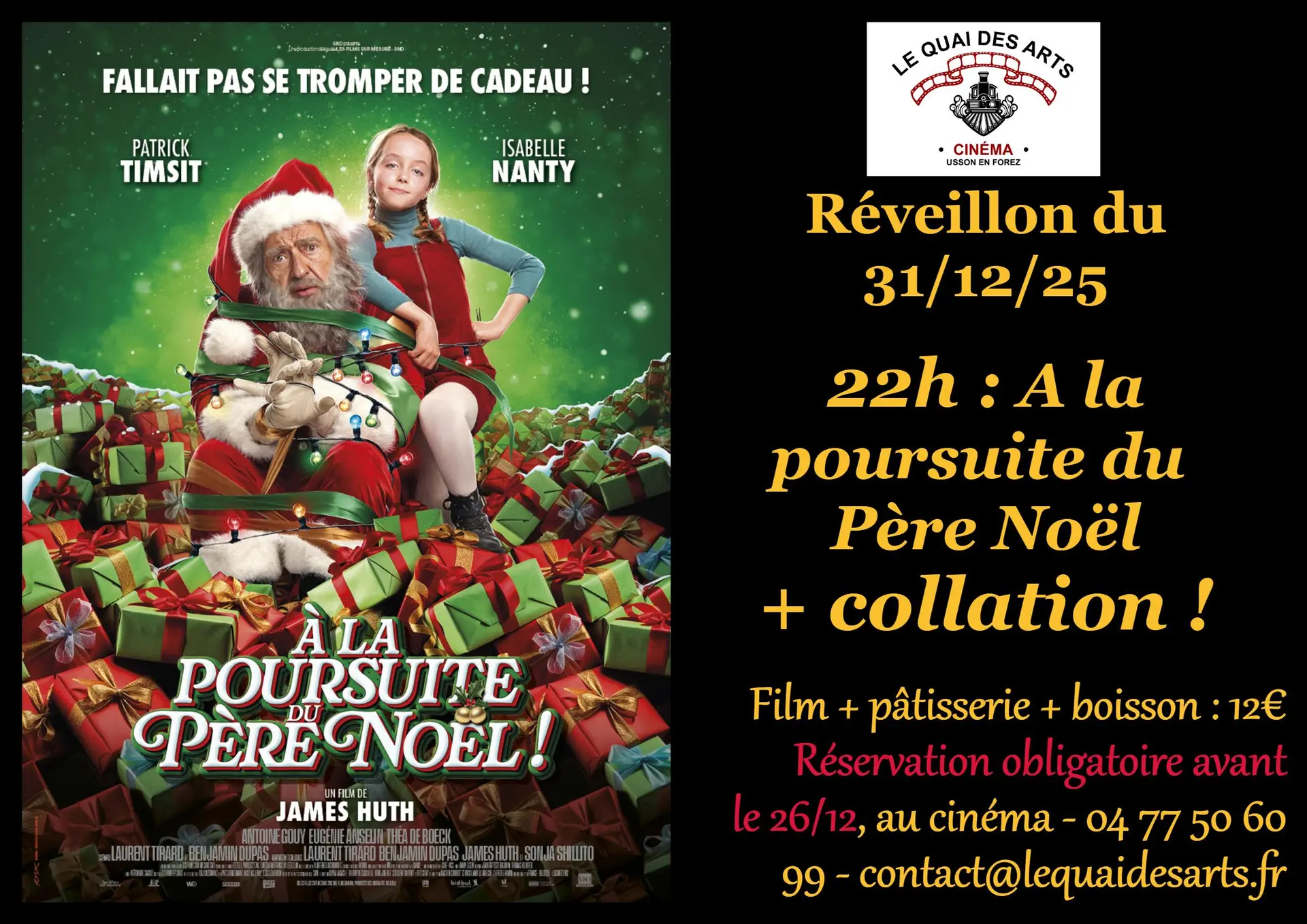 Affiche soirée du Réveillon