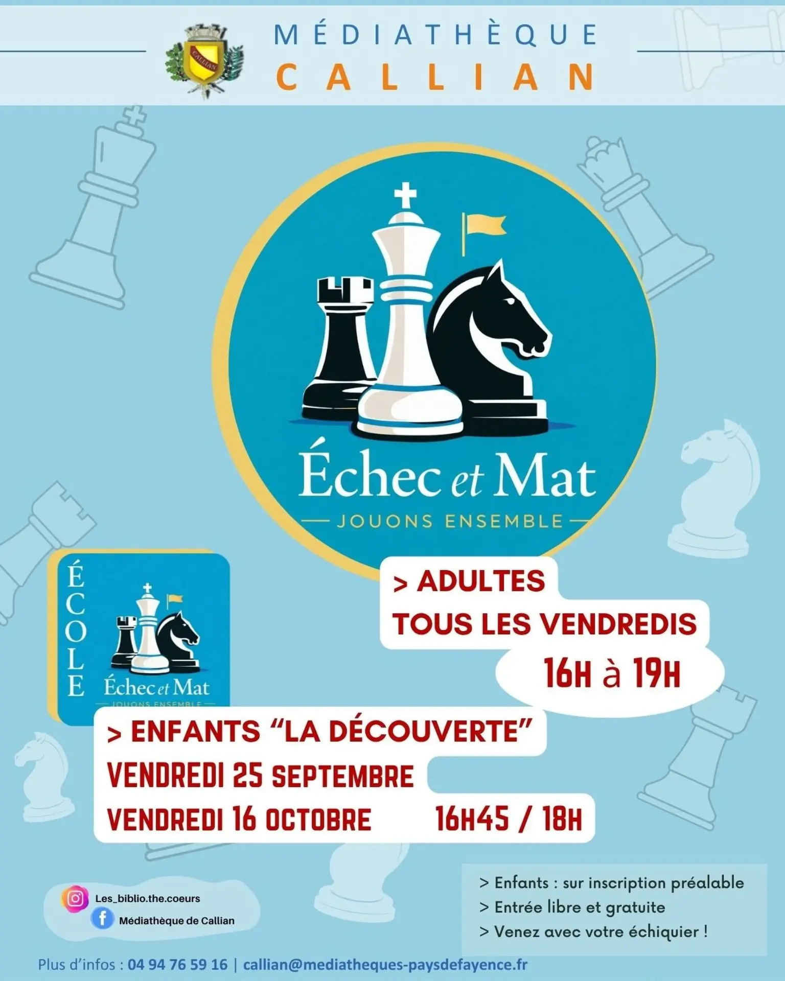 atelier échec et mat