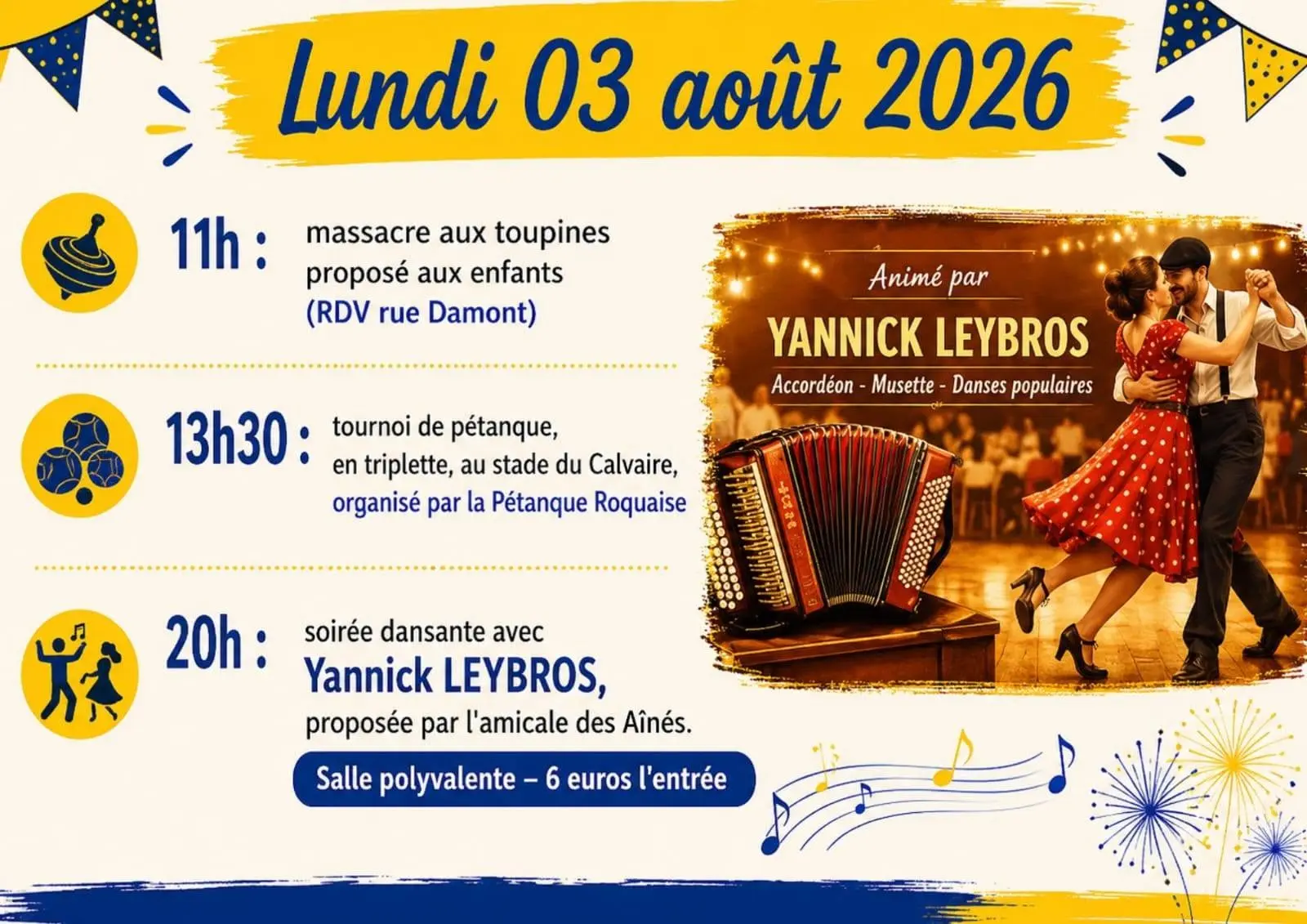 Programme du lundi