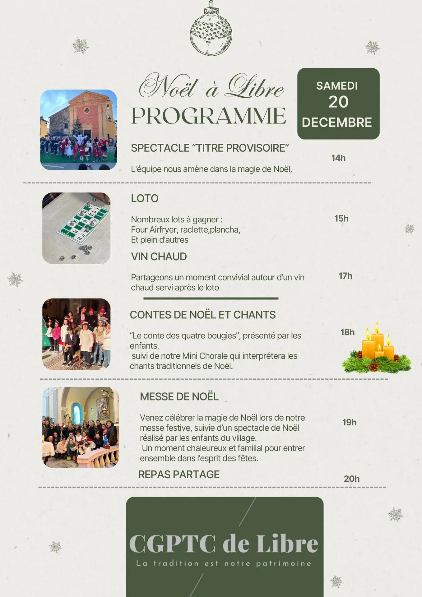 Programme de Noël à Libre