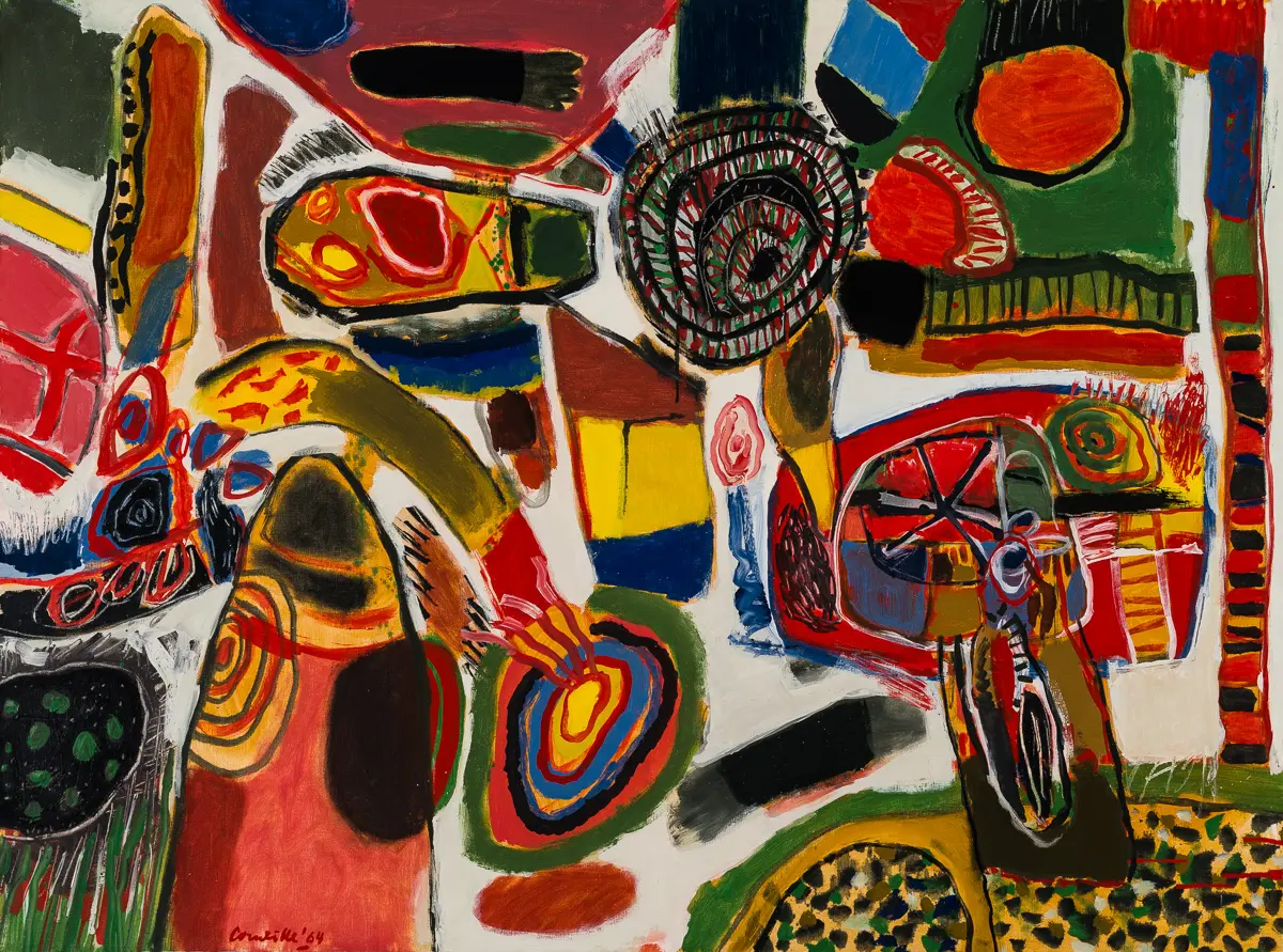 Corneille, Naissance d'un arbre, 1964, huile sur toile, 97 x 130 cm - Collection Musée du Niel © ADAGP, Paris, 2025