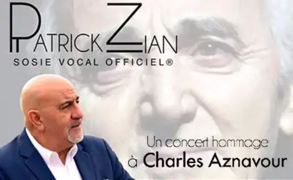 Affiche hommage à Aznavour par Patrick Zian