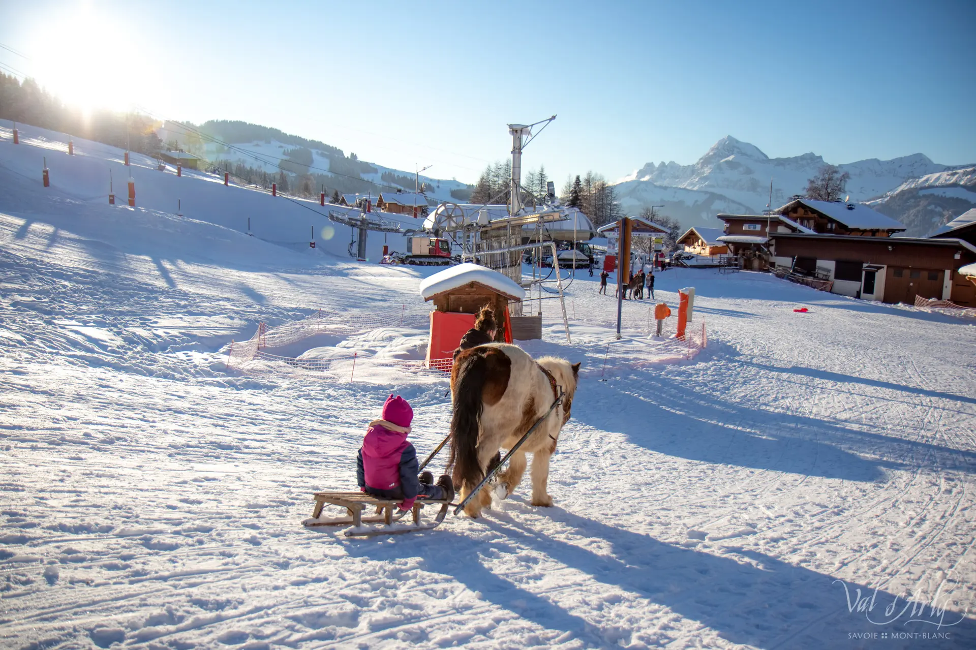 Poney Luge à Notre Dame de Bellecombe