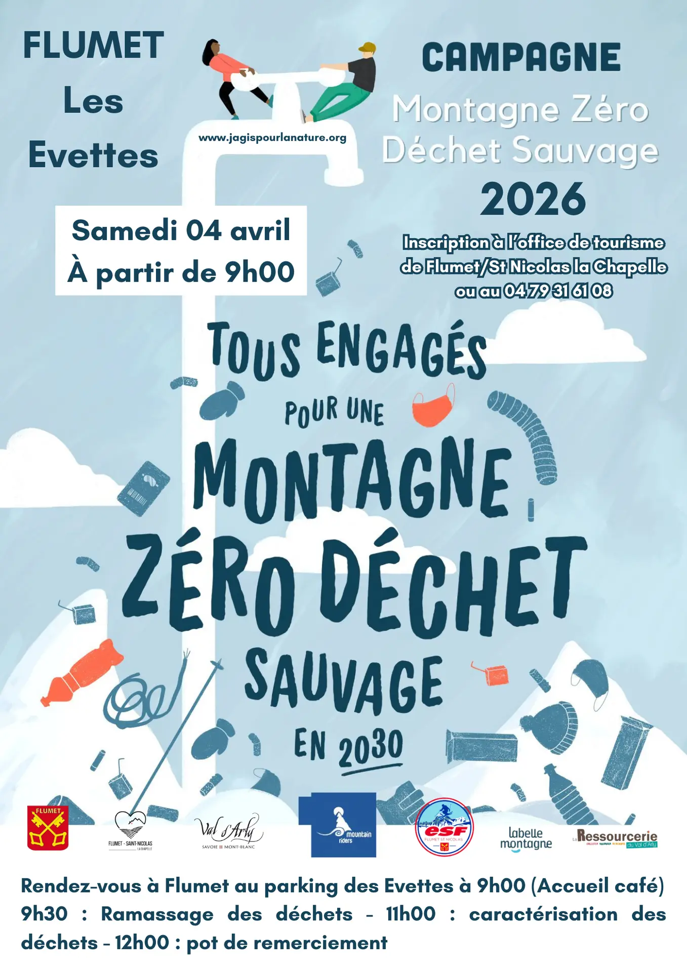 Affiche ramassage des déchets 2026