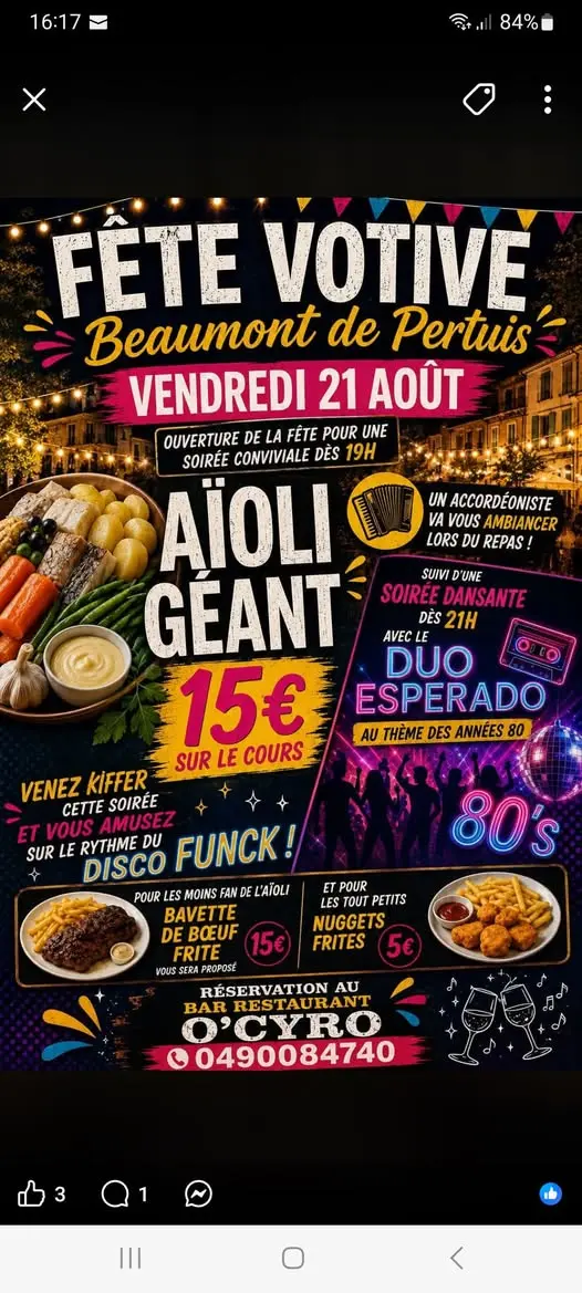 Fête votive à Beaumont de Pertuis_Beaumont-de-Pertuis