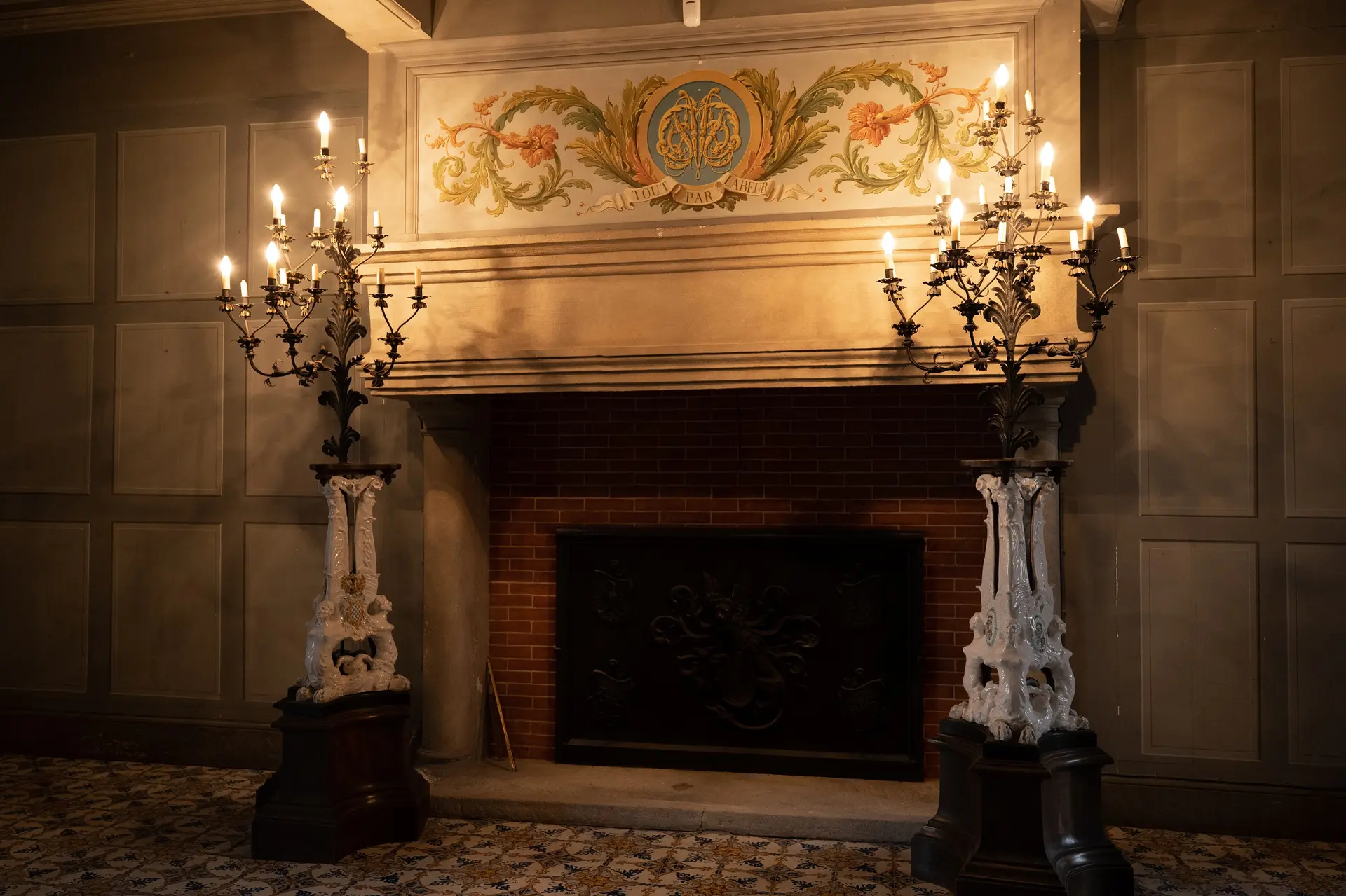 cheminée du château