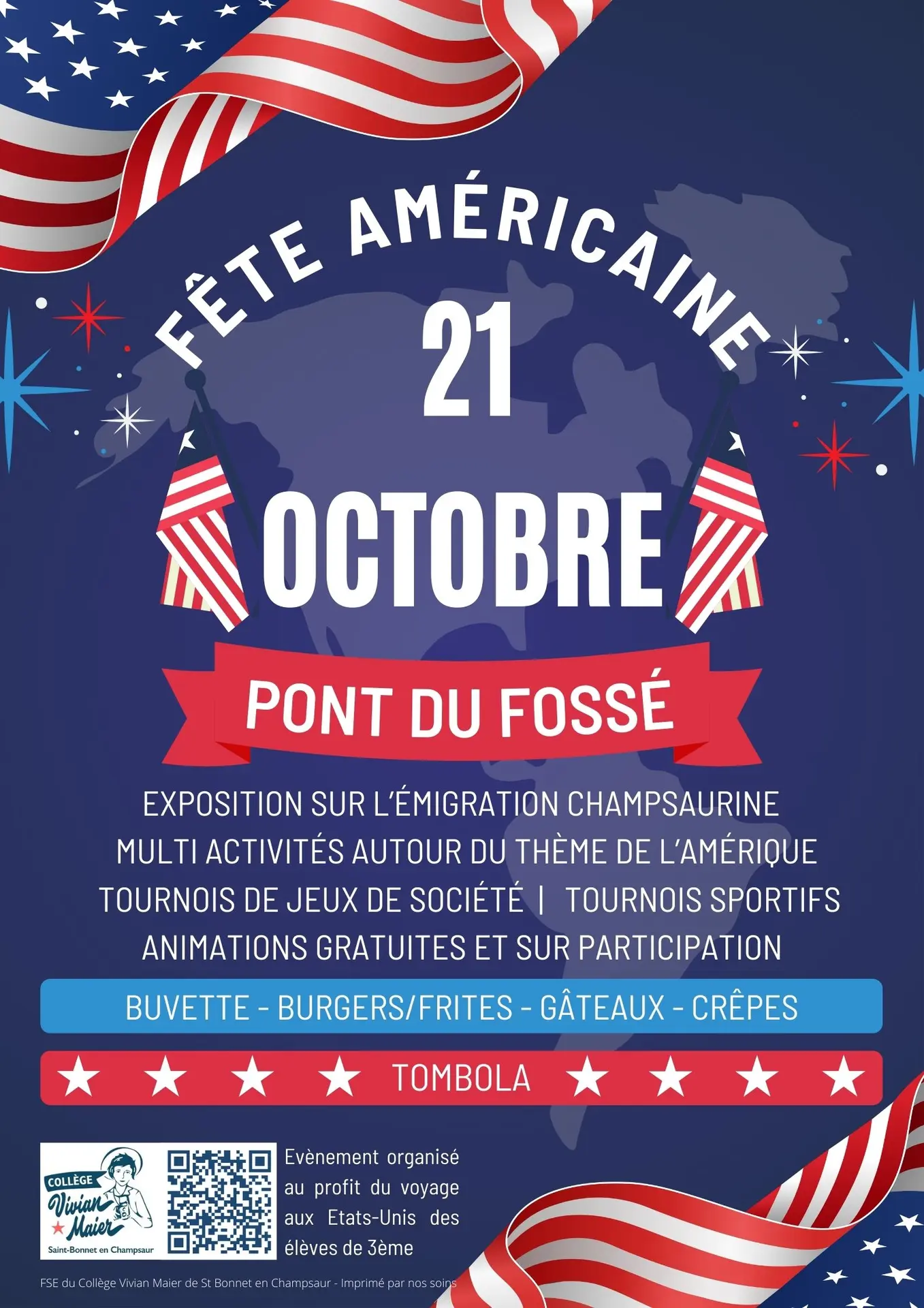 Fête américaine, collège Vivian Maier