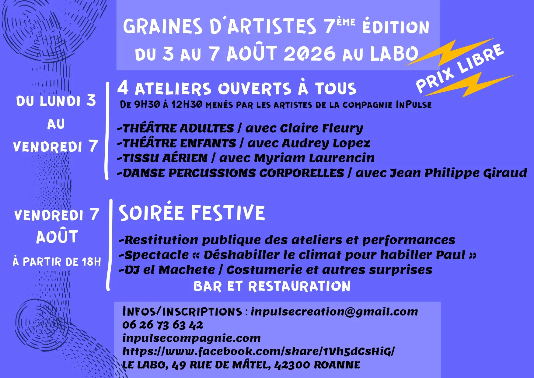 Graines d’artistes - ateliers_Roanne
