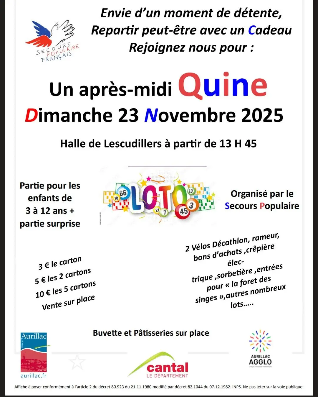 Quine du Secours Populaire