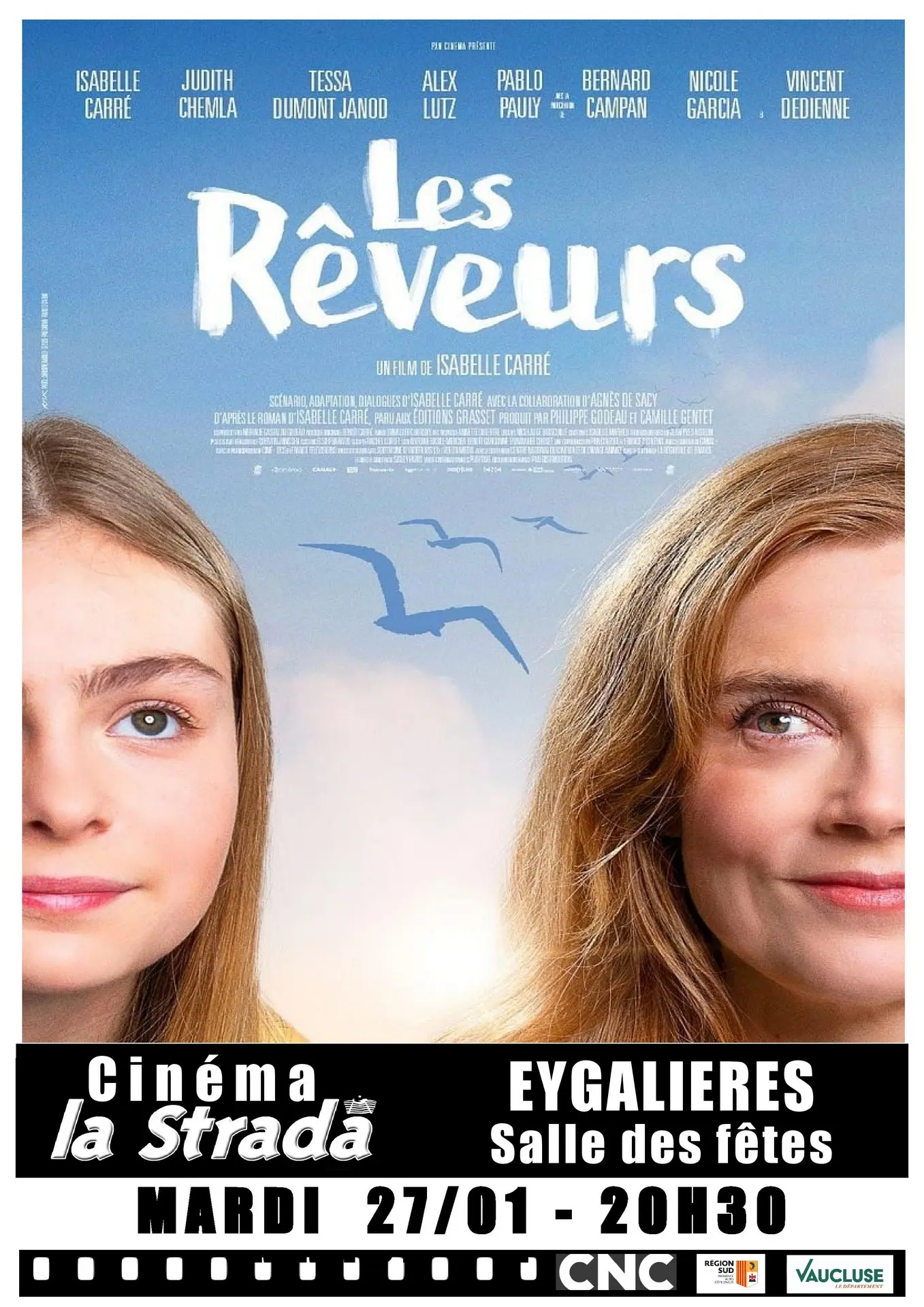 Cinéma La Strada Projections de films Eygalières Les Rêveurs 27.01.26