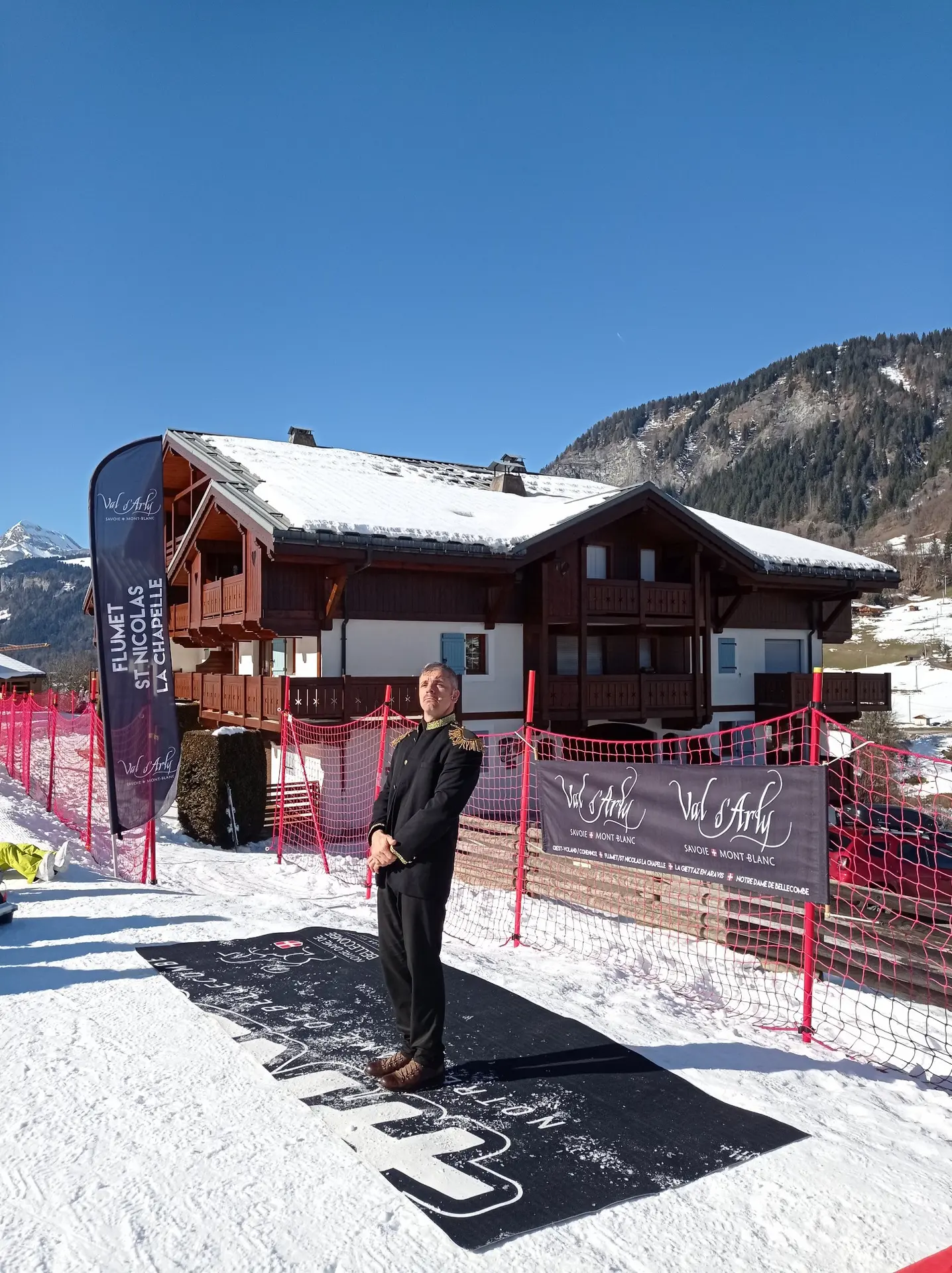 Sylvain le comédien au pied des pistes