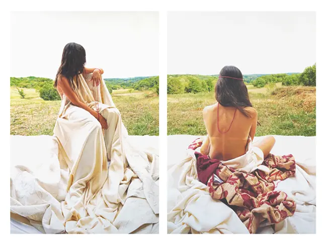 photos d'une femme dont on ne voit pas le visage