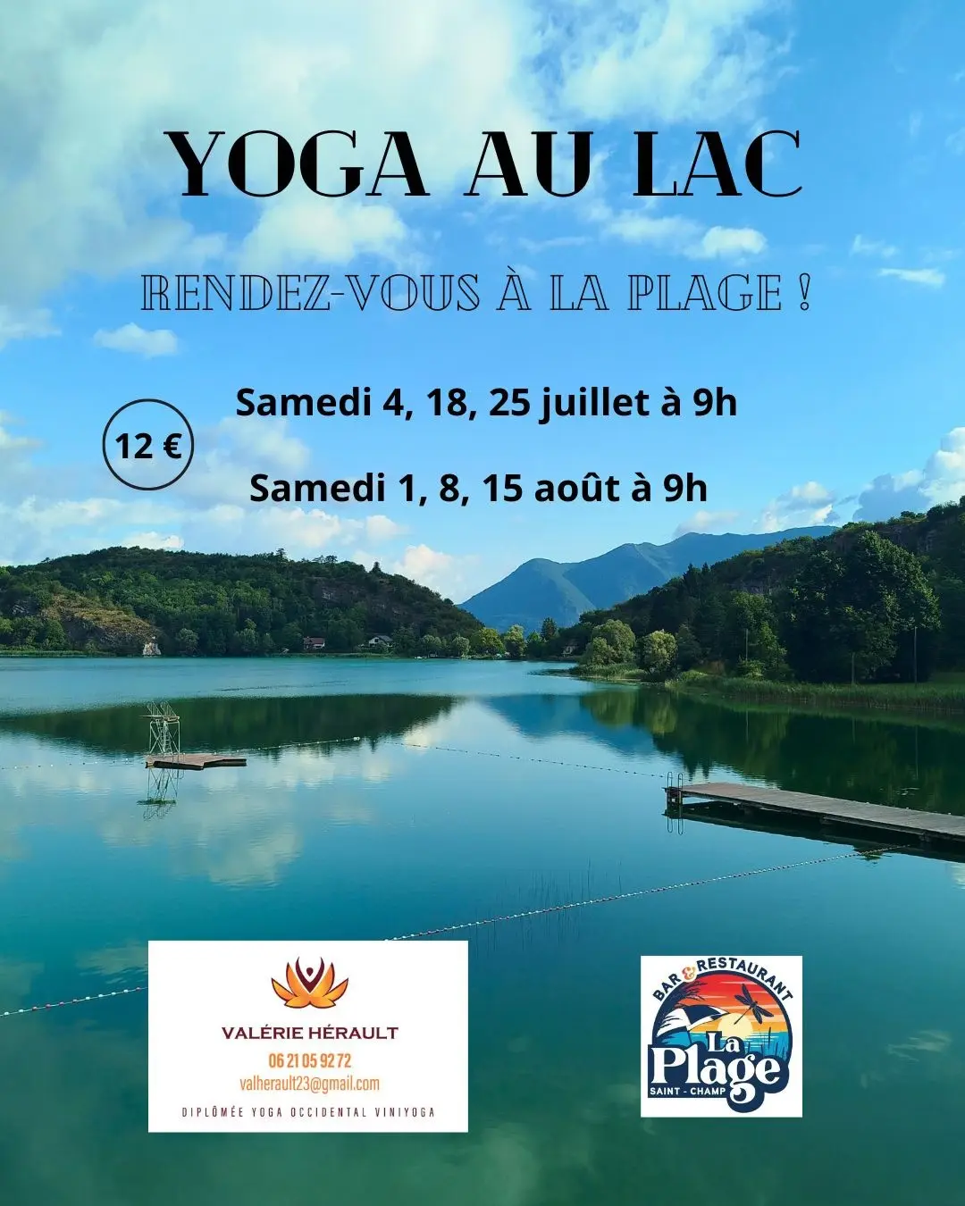 Yoga d'été au Lac de Barterand_Pollieu