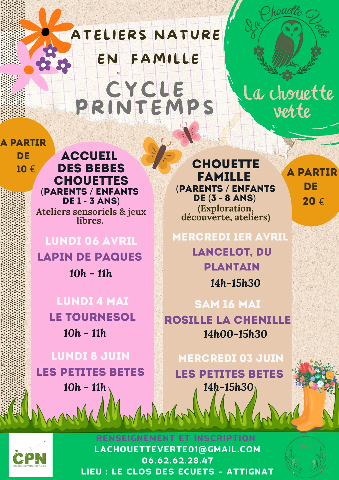Visuel Atelier Chouette en famille