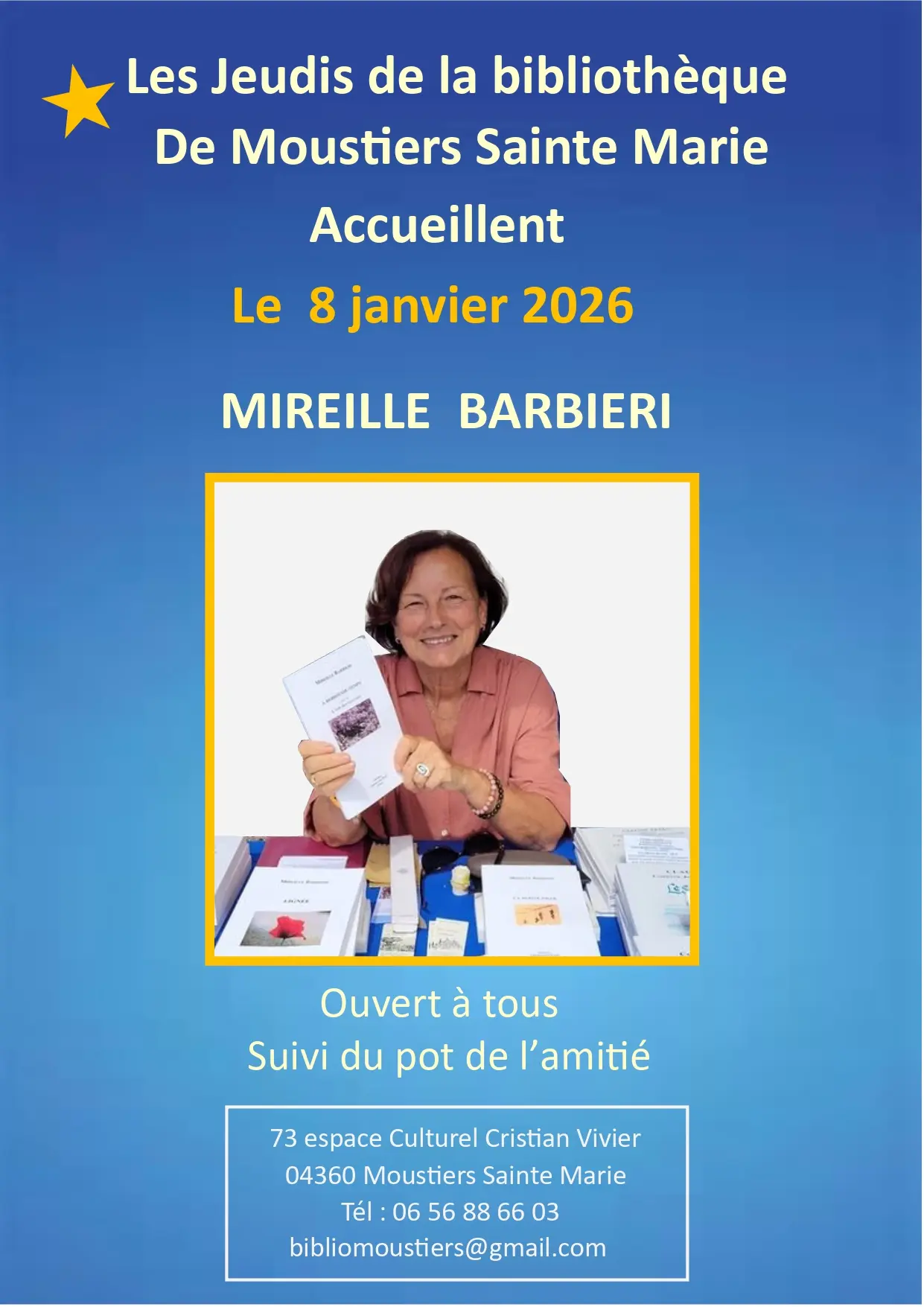 Les Jeudis de la Bibliothèque : Rencontres & débats !_Moustiers-Sainte-Marie