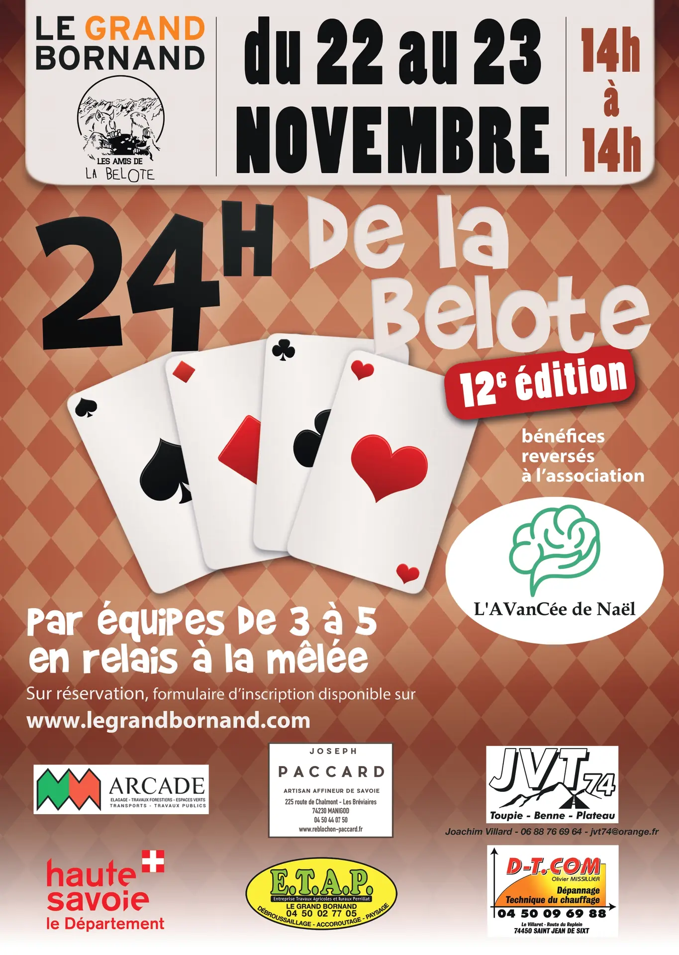 Affiche - Les 24h de la belote - 12ème édition