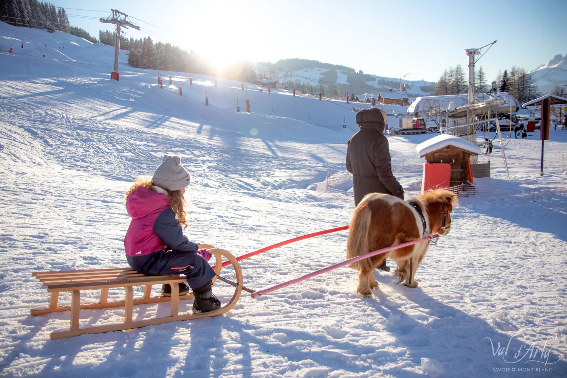 Poney Luge à Notre Dame de Bellecombe