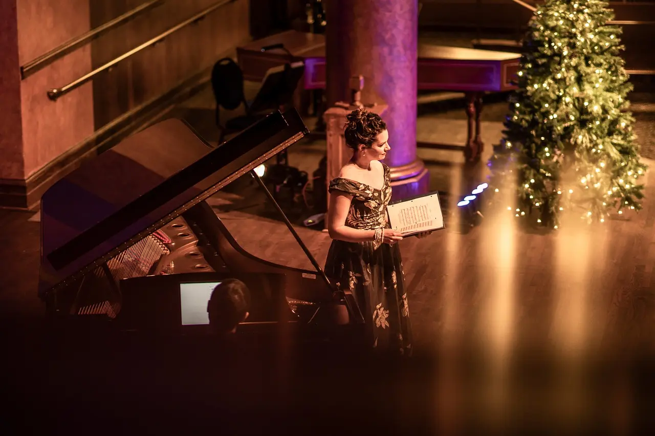 Photo représentant une chanteuse
