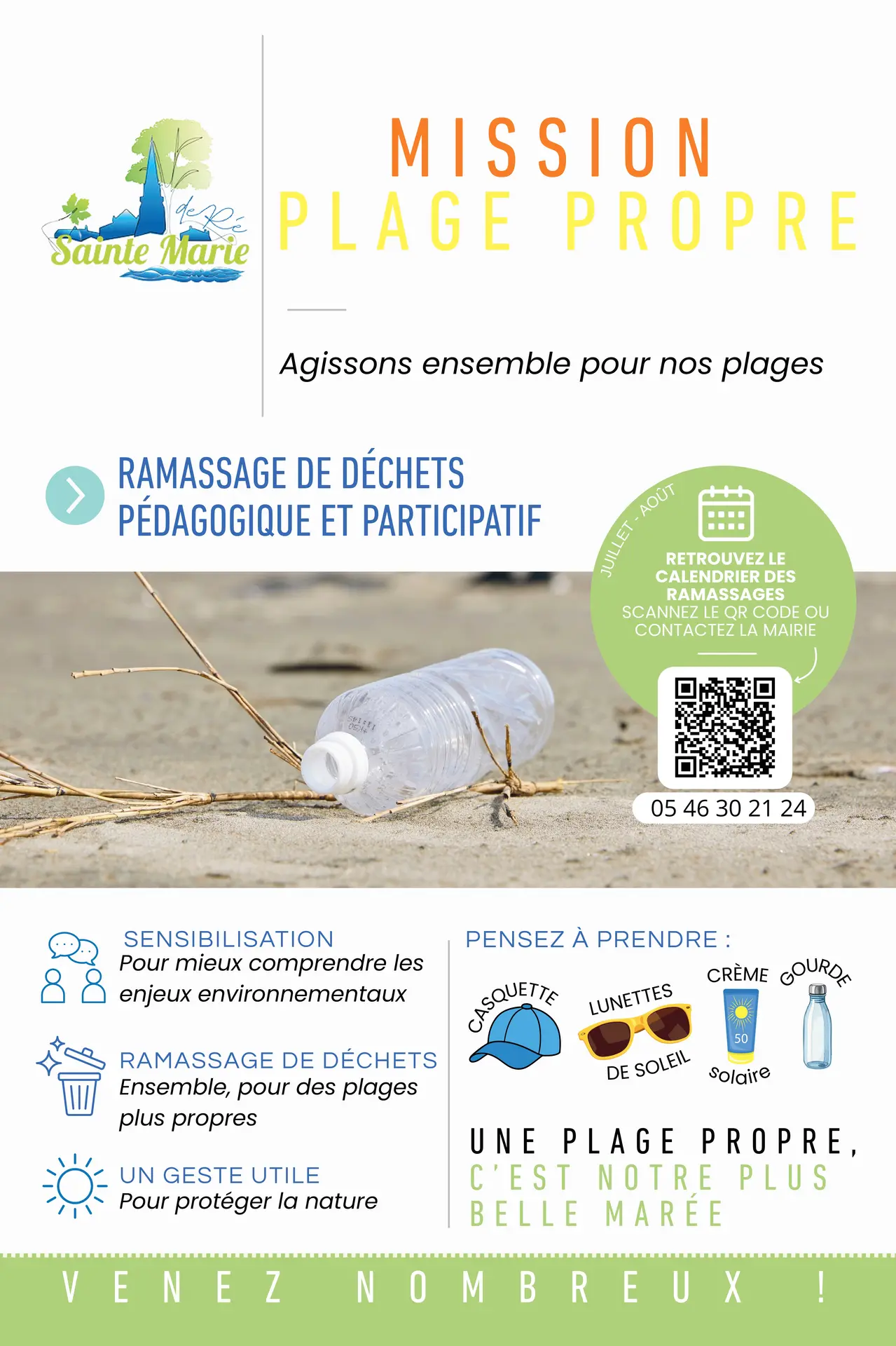 Affiche Mission plage propre