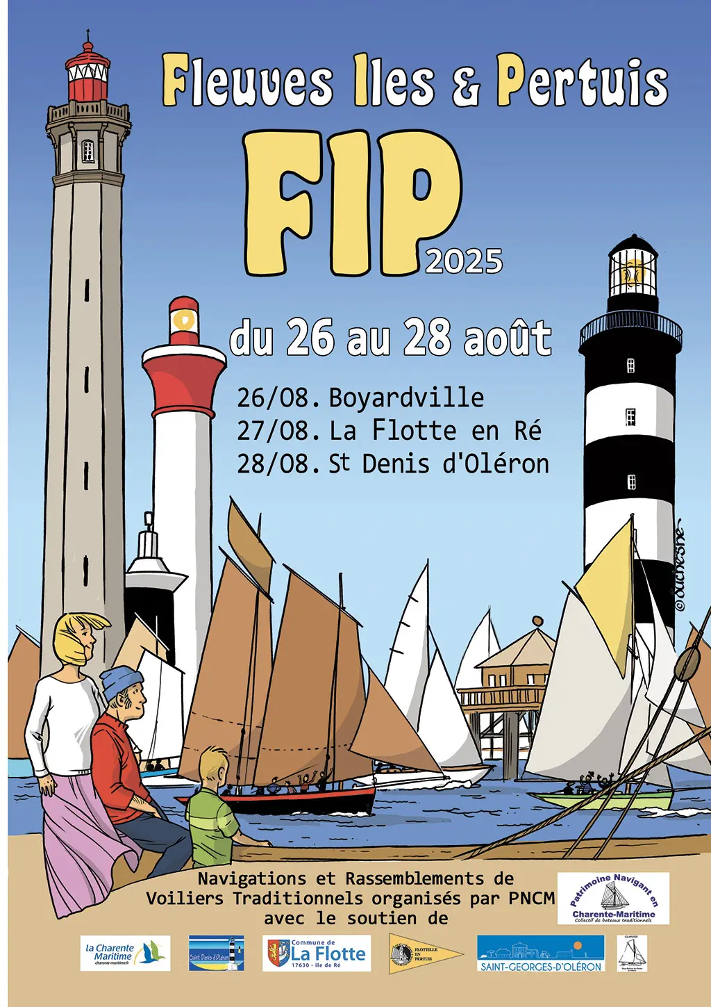 Affiche : rassemblement de vieux gréements à La Flotte