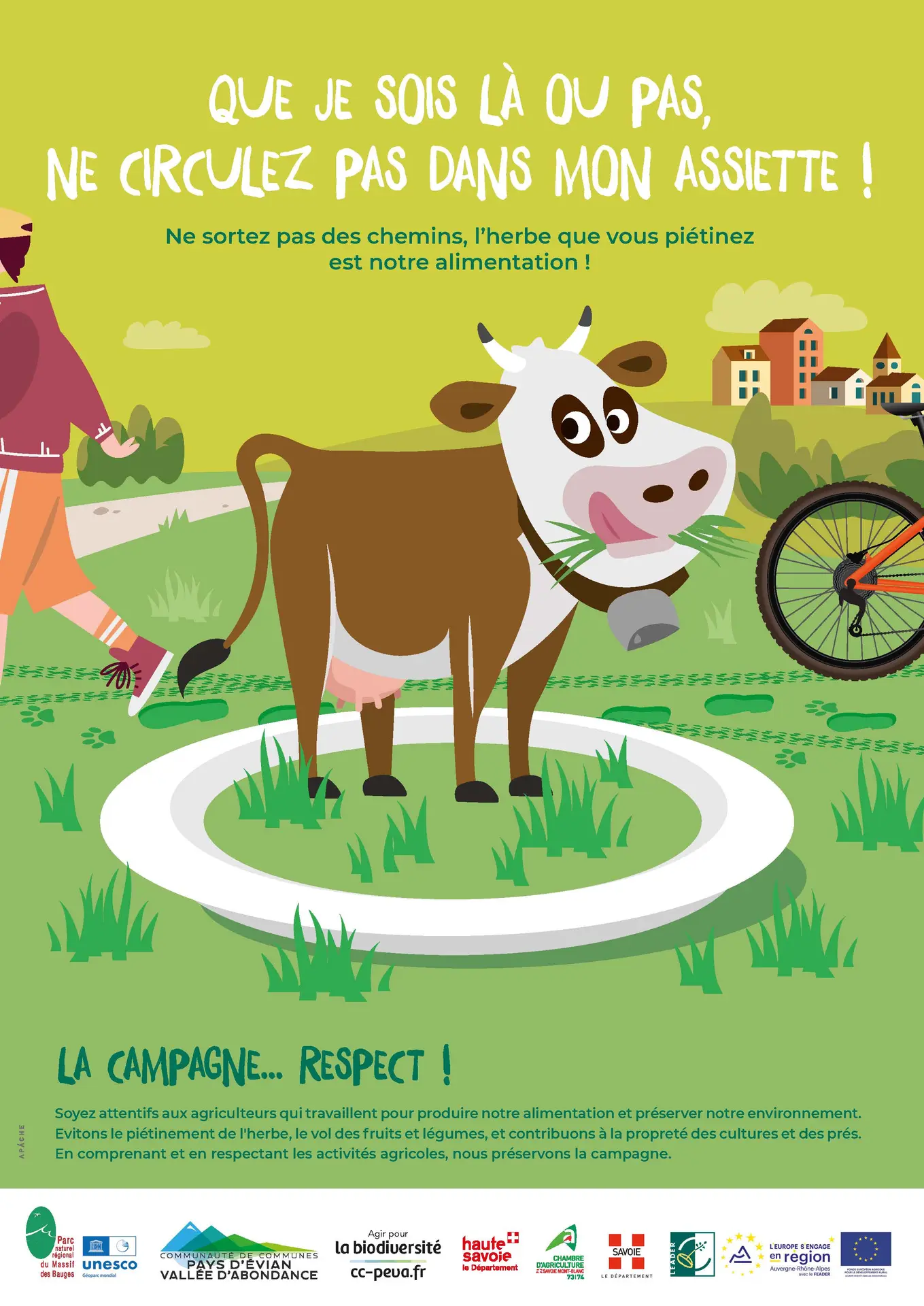 Affiche pour le Stand de sensibilisation espaces naturels & agricoles_Châtel