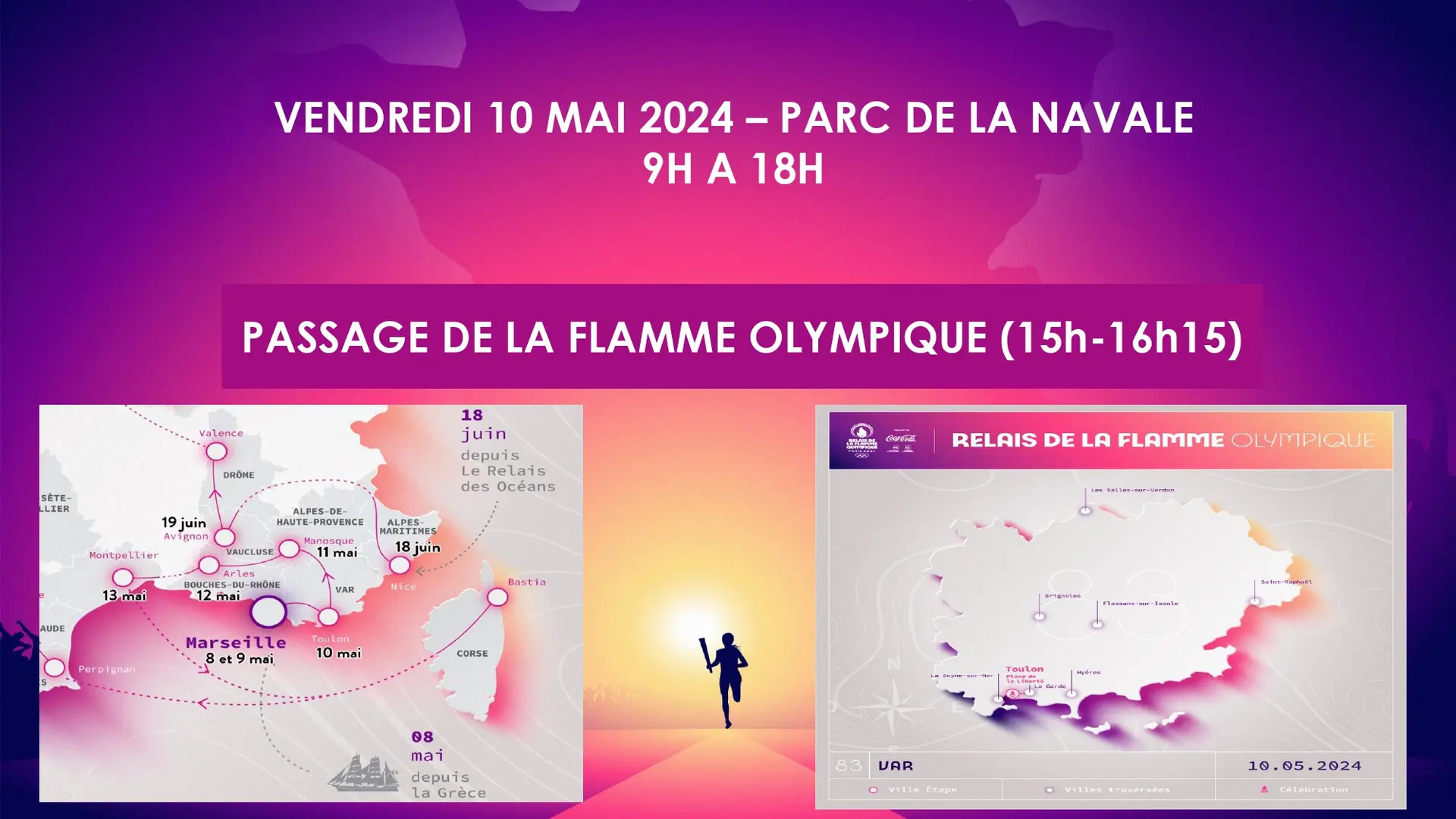 Passage de la flamme olympique