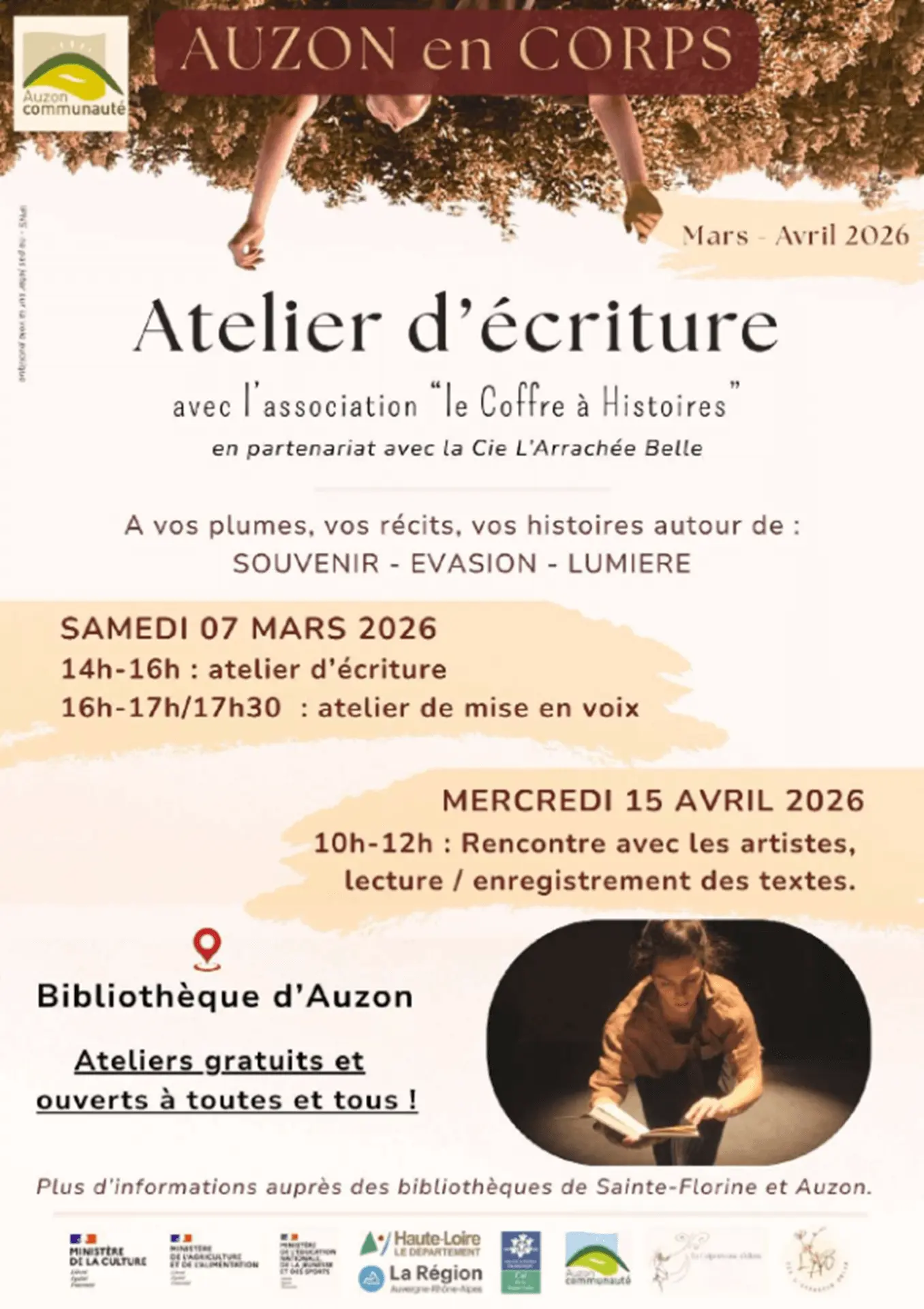 Atelier d'écriture à la bibliothèque d'Auzon_Auzon
