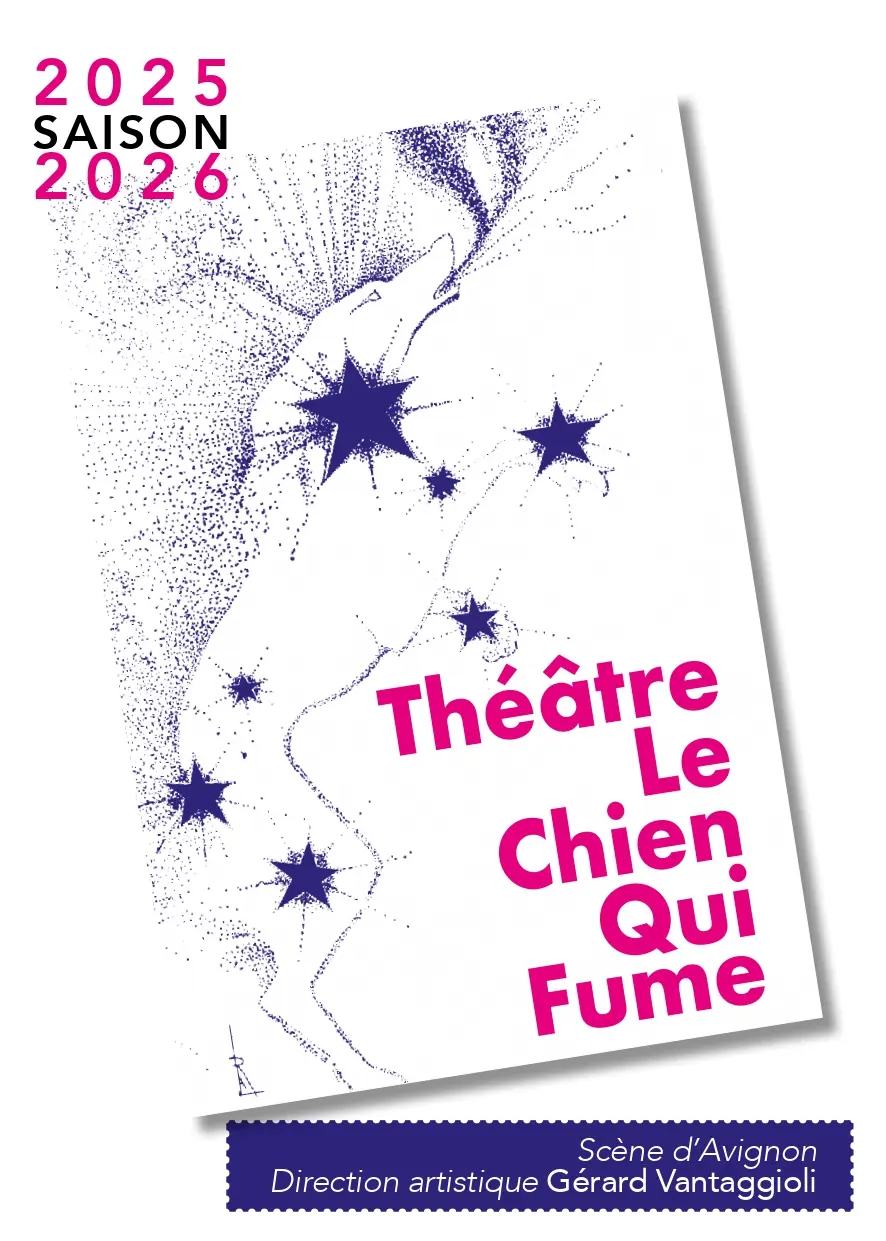 Visuel programme 2025-2026 du théâtre du Chien qui fume