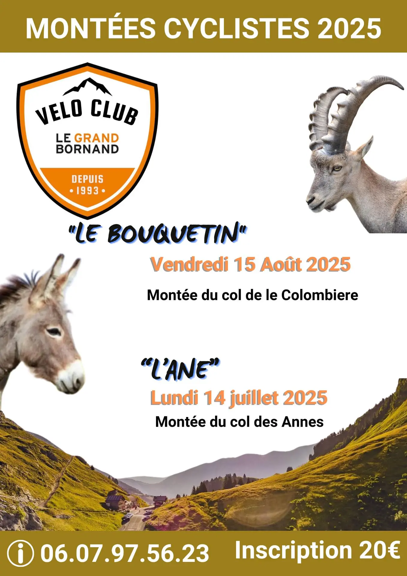 Affiche montée cycliste