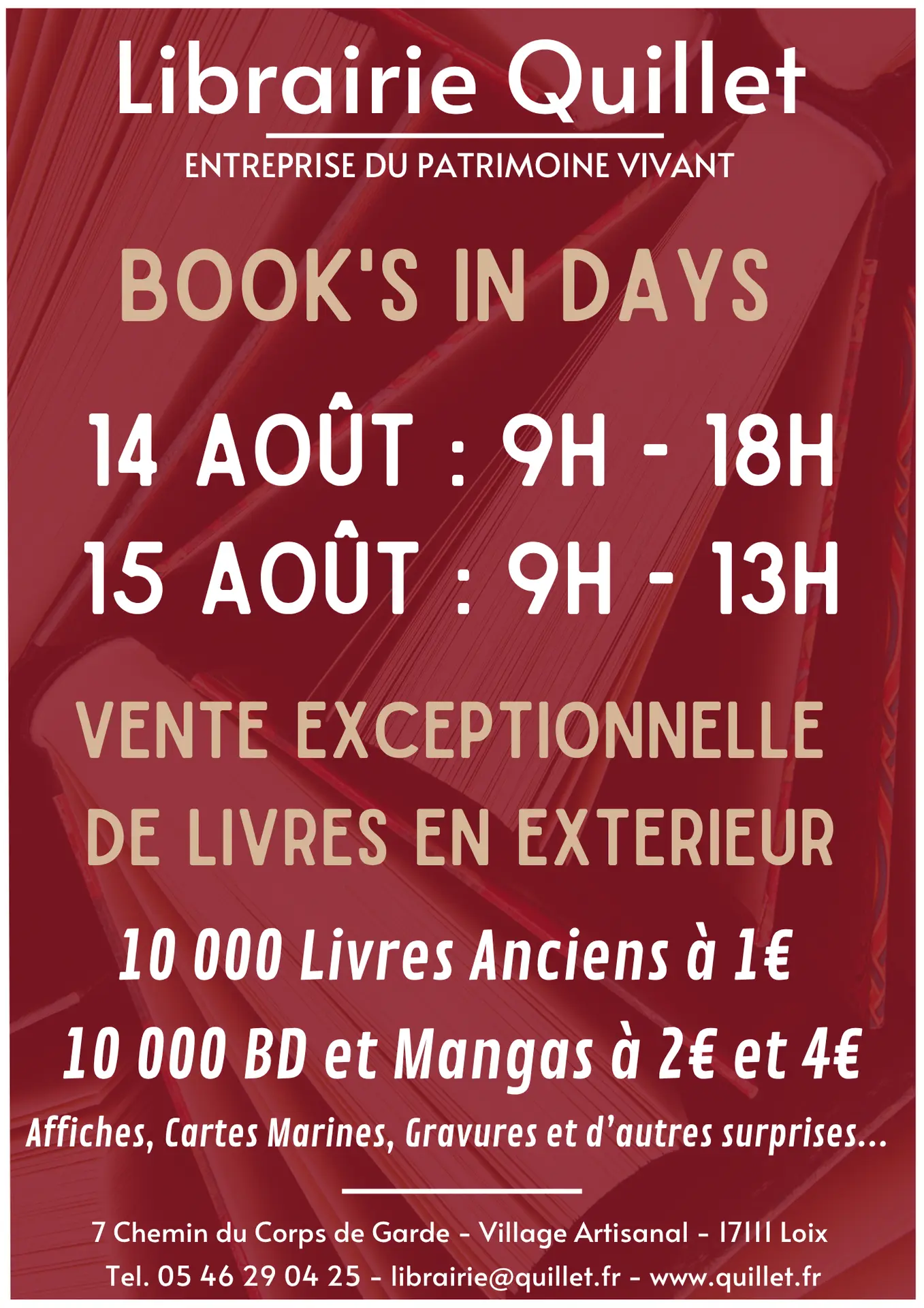 Books'in Days - Librairie Quillet_Loix