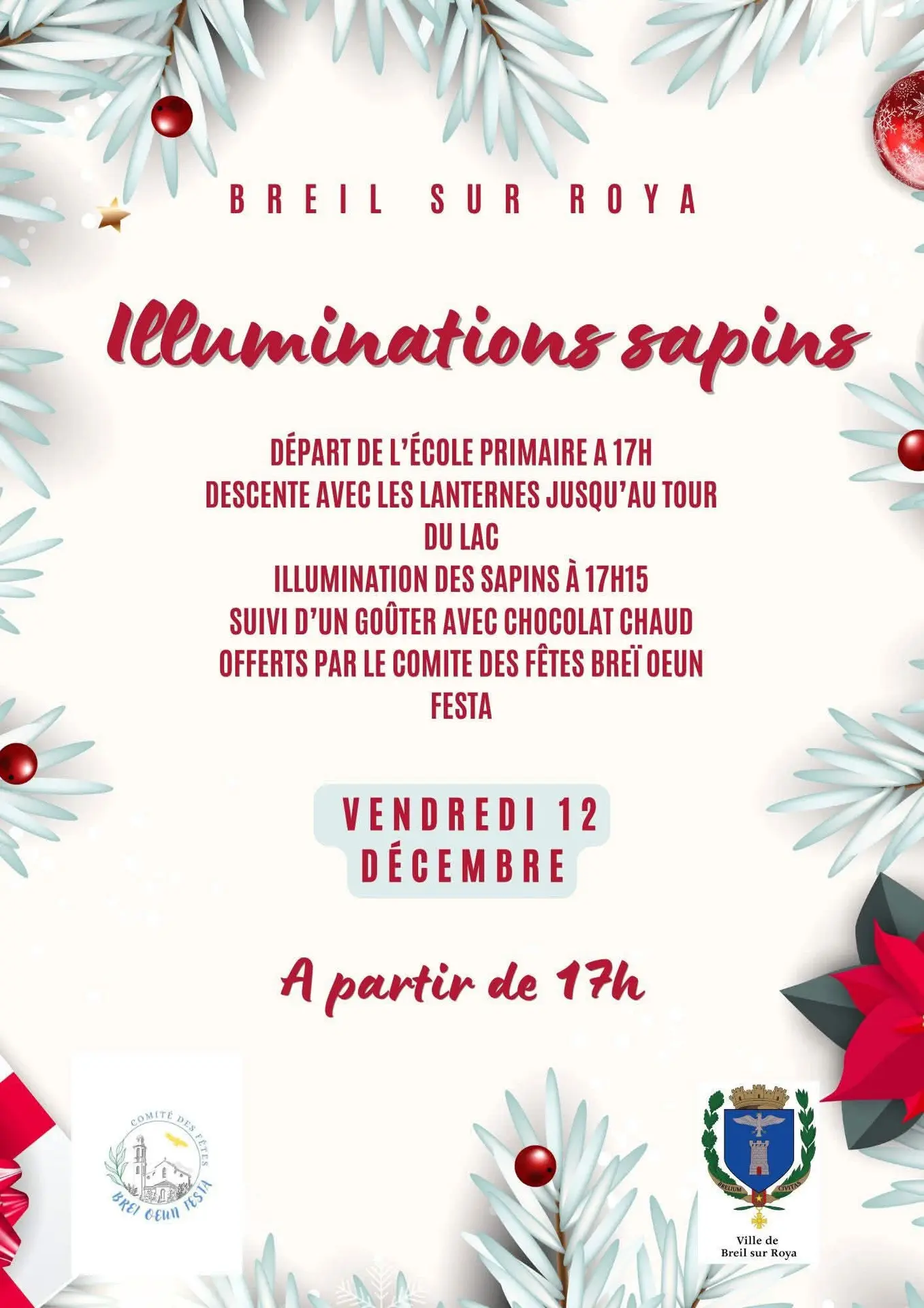 Illumination des sapins