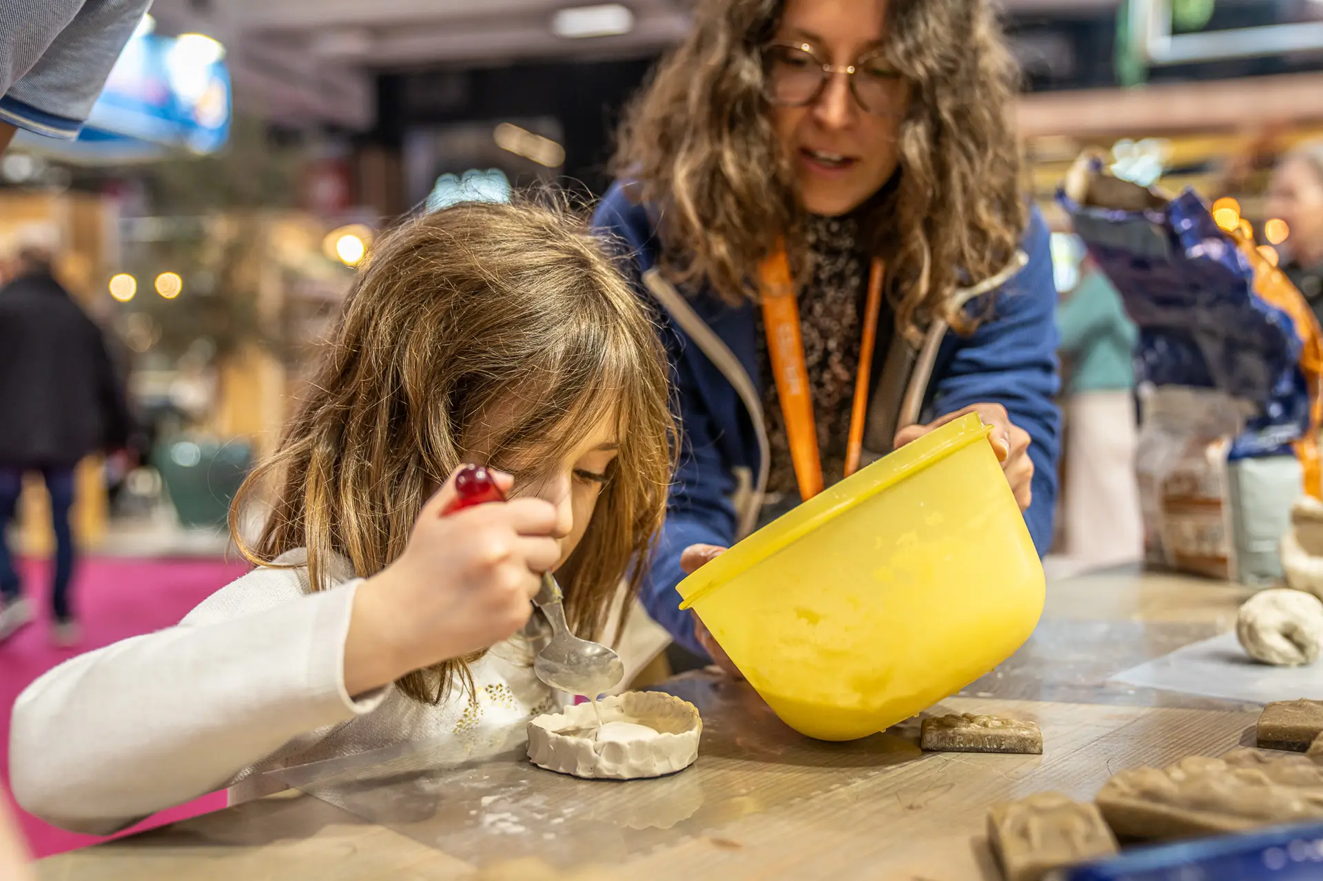 Enfant pendant l'atelier