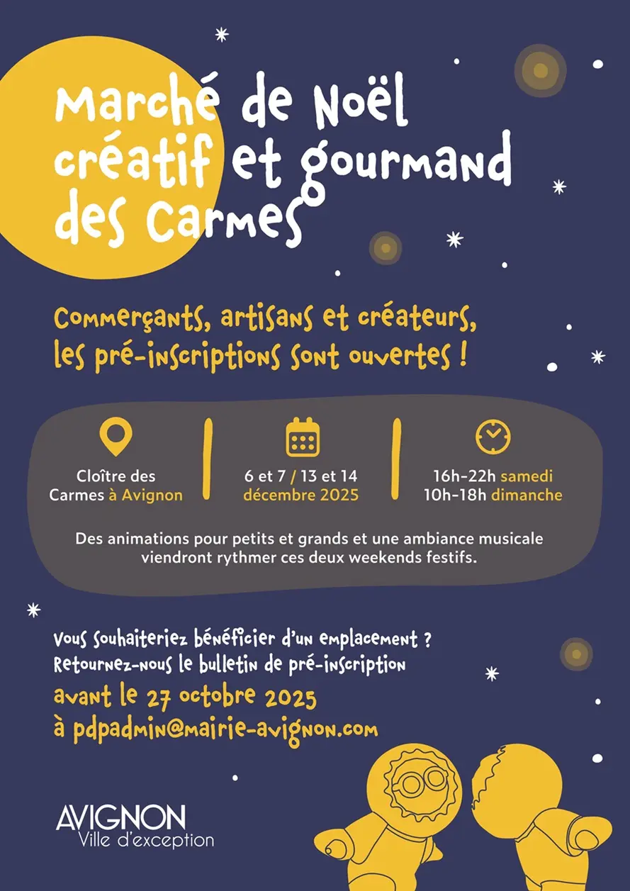 Marché de Noël créatif et gourmand des Carmes_Avignon