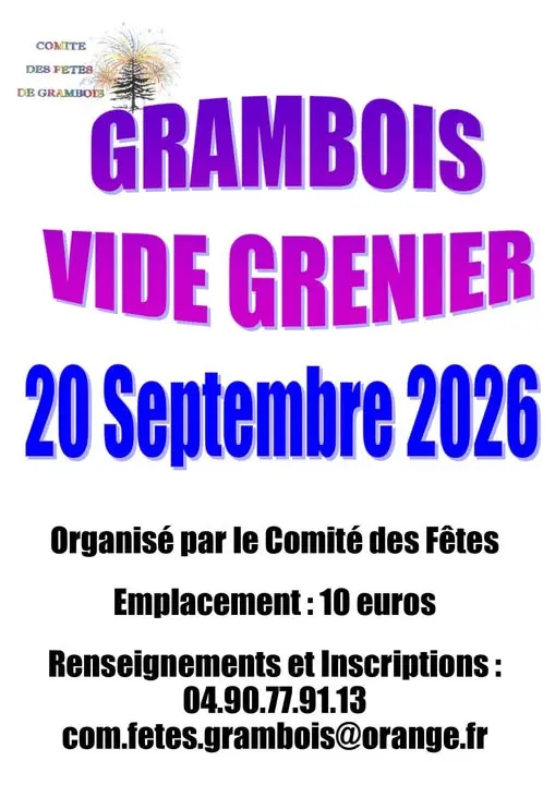 Vide Grenier à Grambois_Grambois
