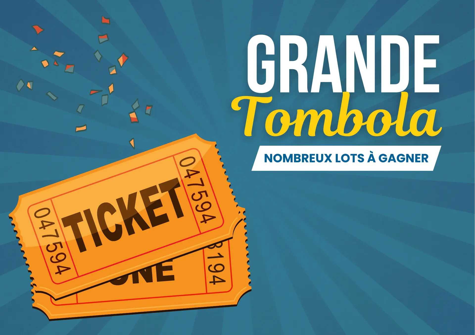 Tombola des commerçants à St Jean d'Aulps.