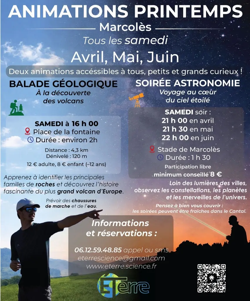 Soirée astronomie avec ÉTerre à Marcolès