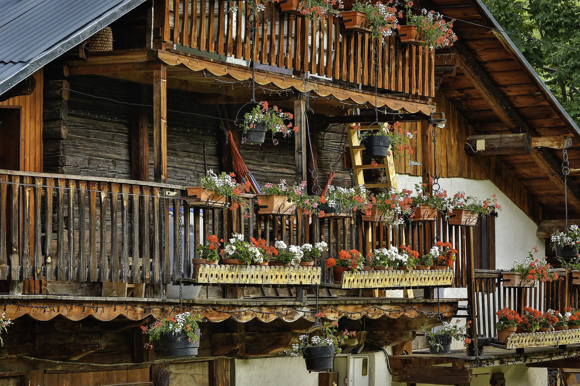 Chalet en madriers typique du Beaufortain