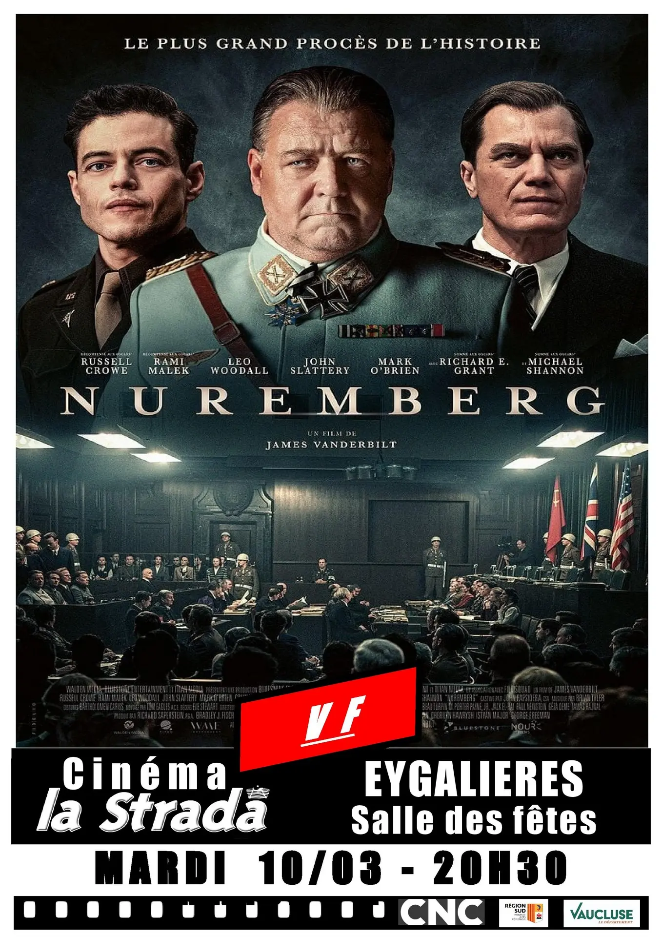 Plakat Cinéma La Strada - Filmvorführungen in Eygalières Nuremberg 10.03.26