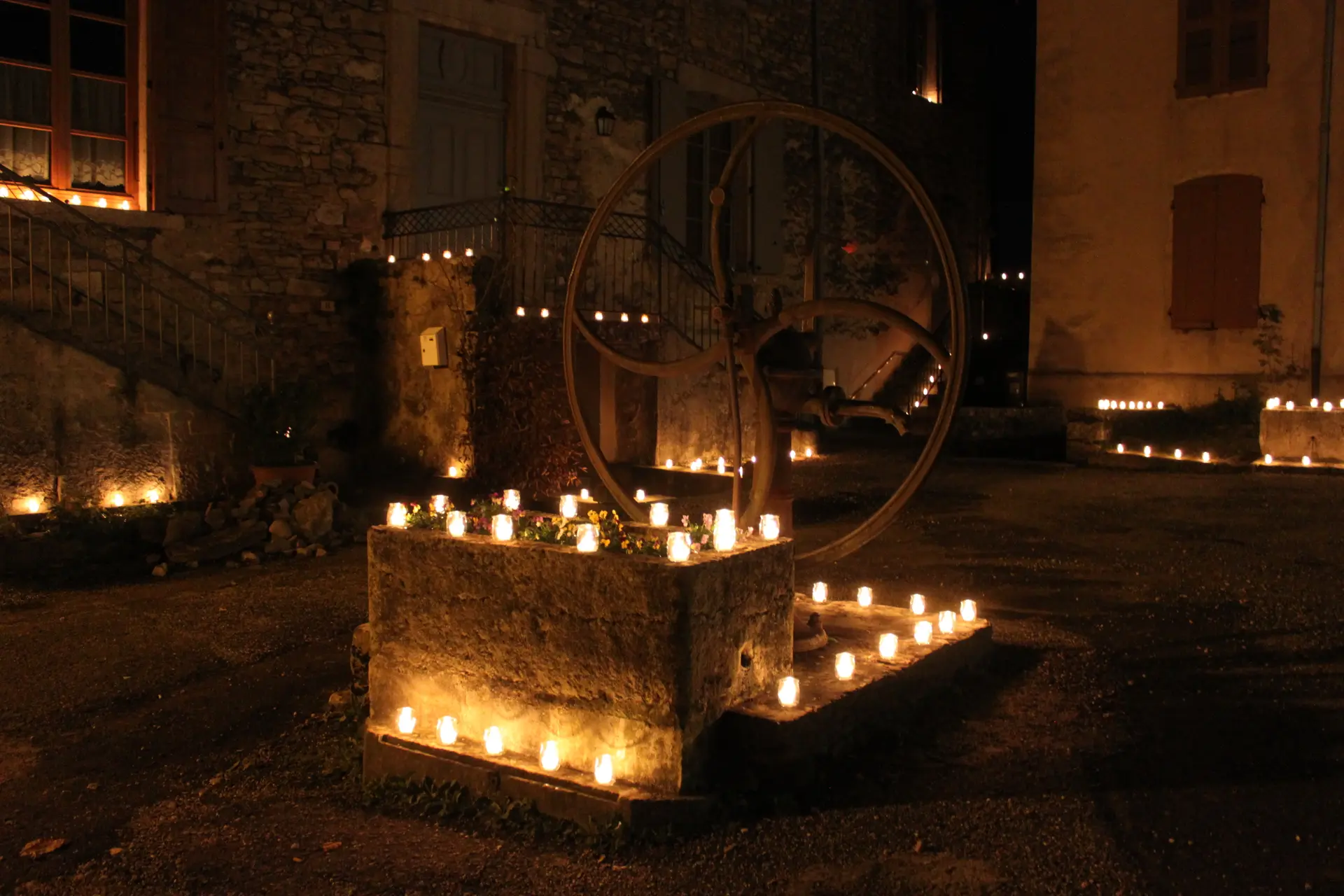 illuminations à la bougie à St-Sorlin-en-Bugey