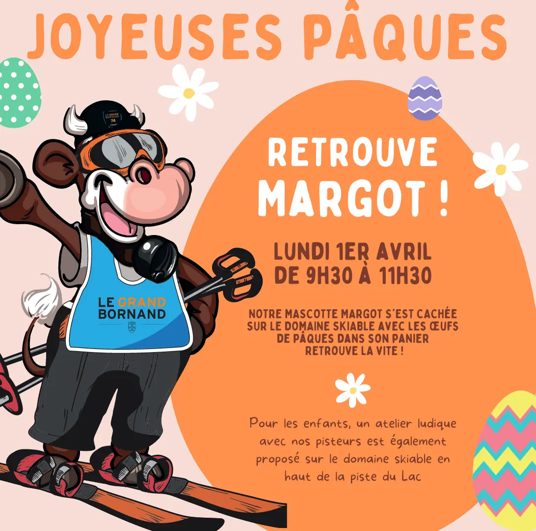 Chasse aux oeufs sur le domaine skiable