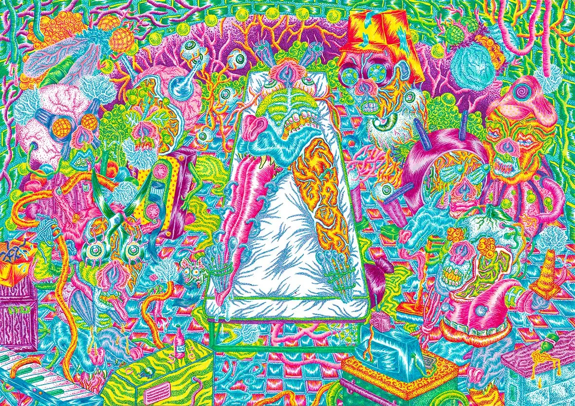 tableau très coloré