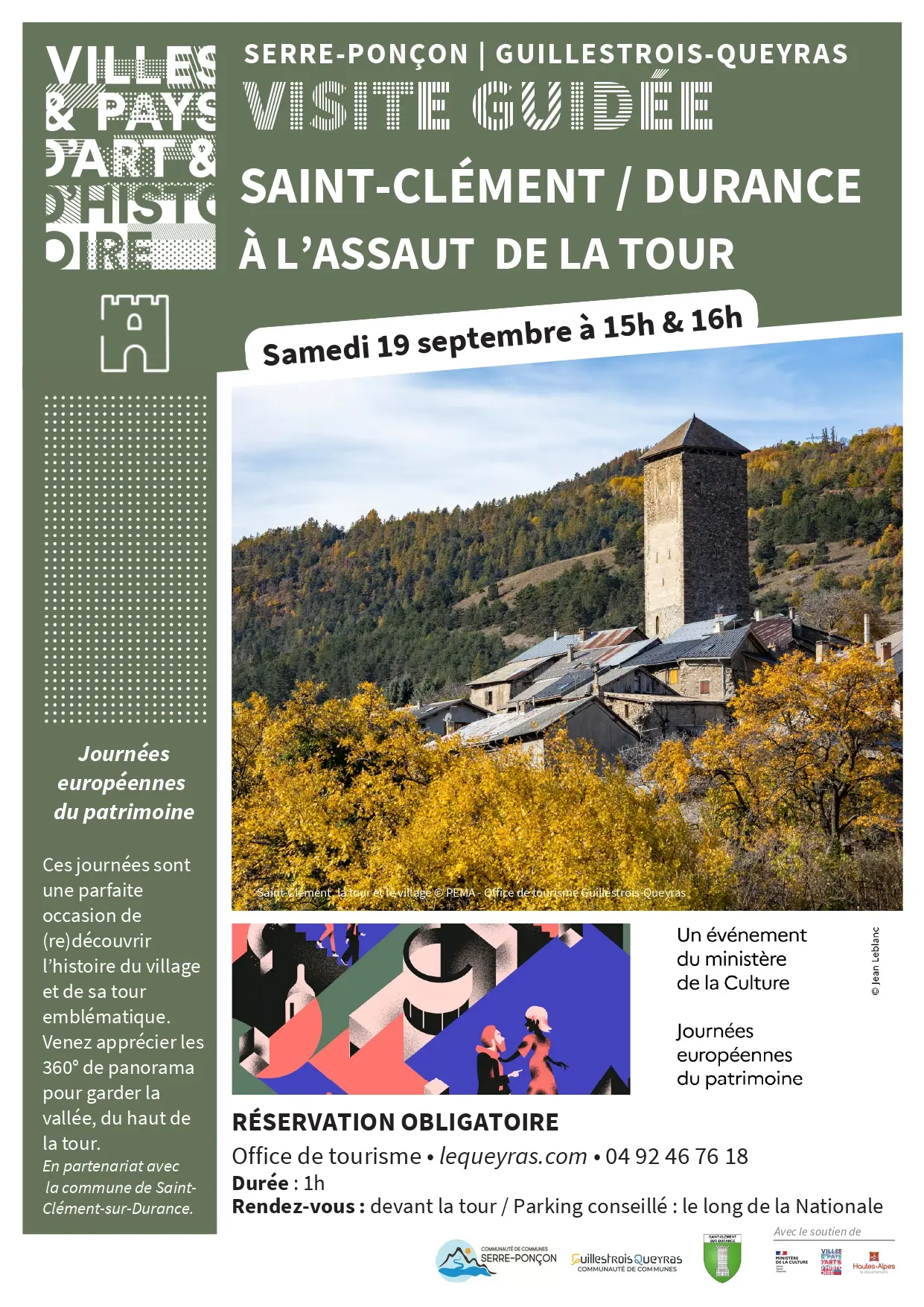 Les Journées Européennes du Patrimoine - Visite guidée : la tour de Saint-Clément sur Durance_Saint-Clément-sur-Durance