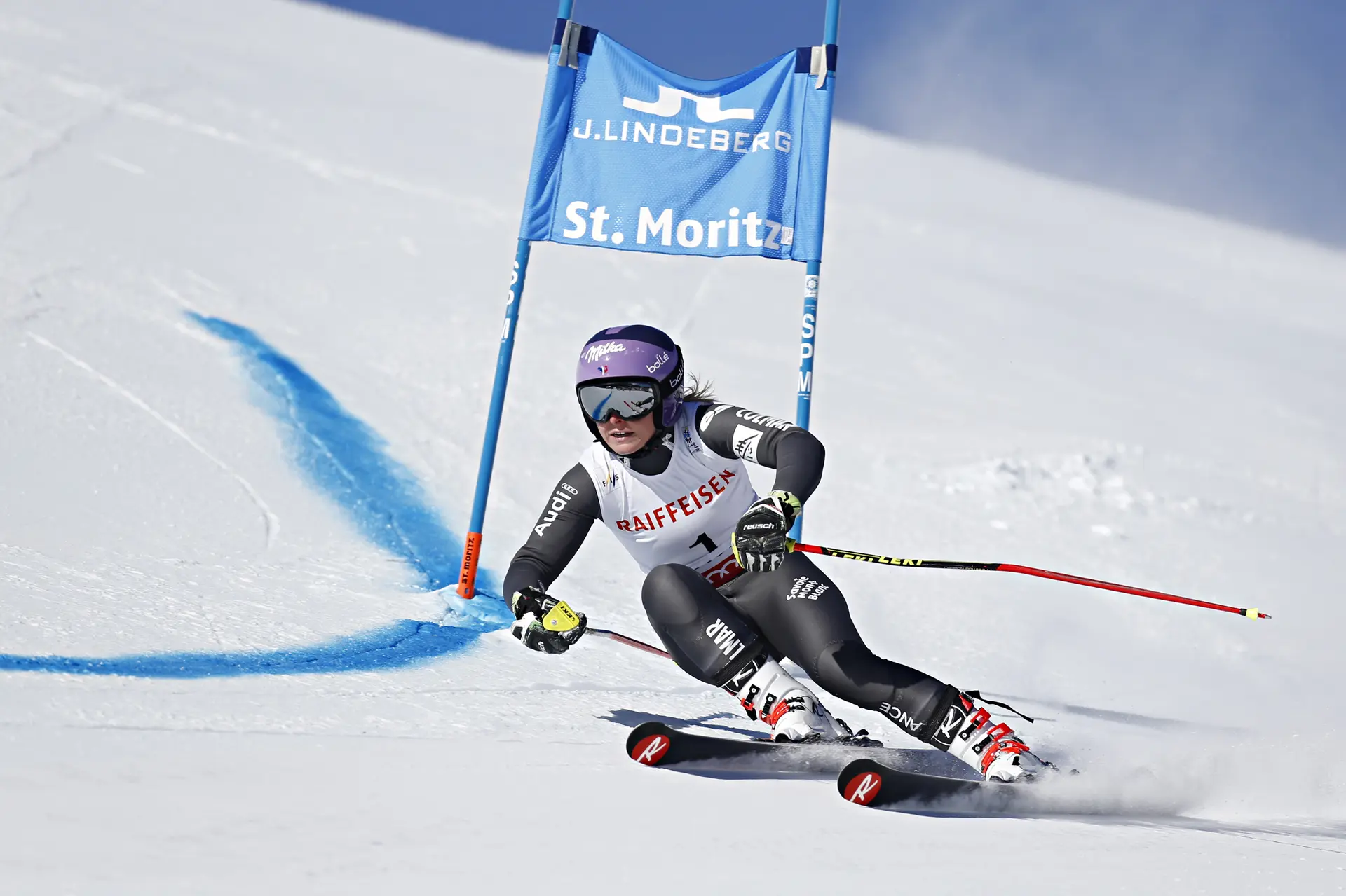 Tessa Worley à Saint Moritz