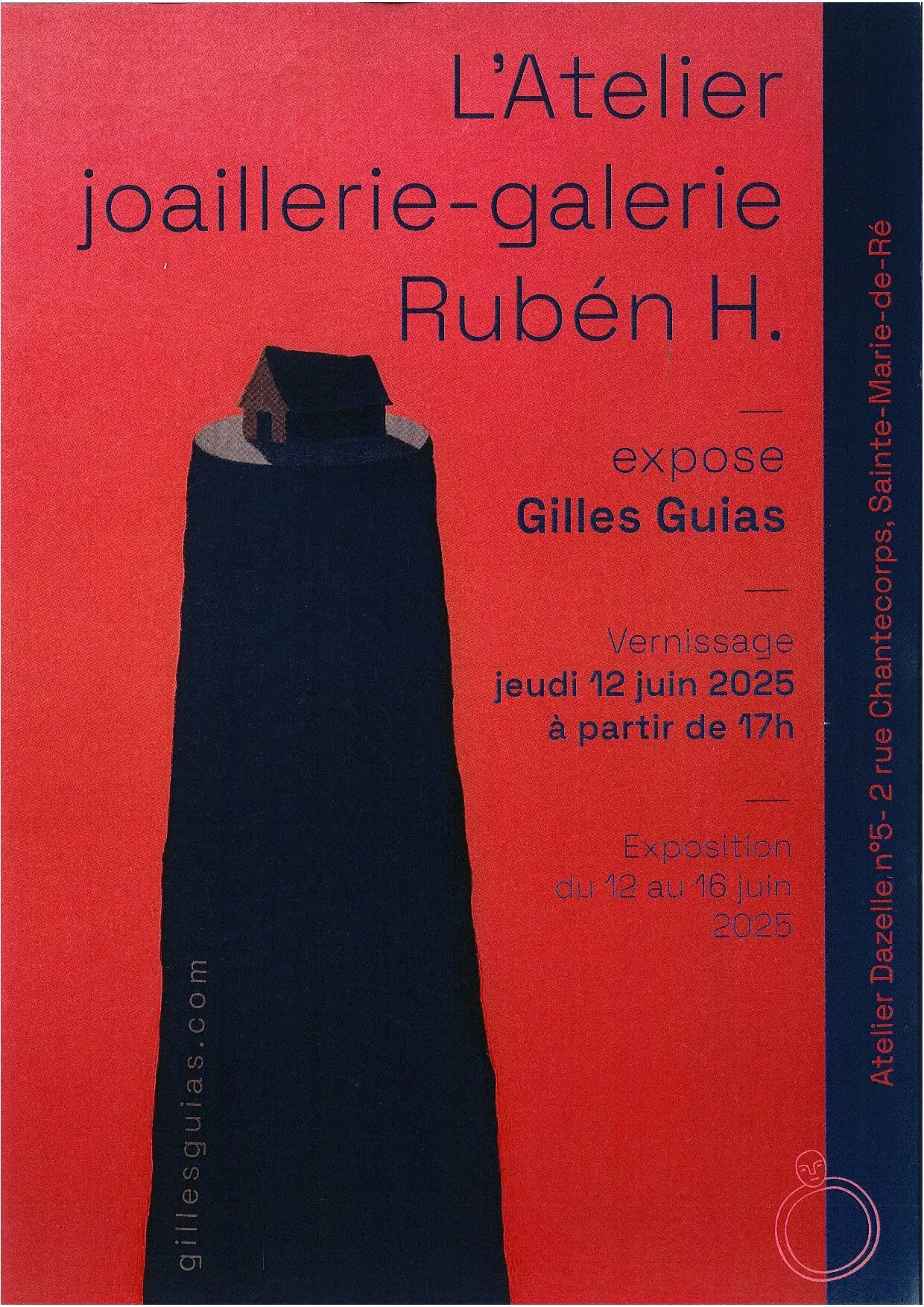 Exposition de Gilles Guias à l'atelier joaillerie-galerie Rubén H._Sainte-Marie-de-Ré
