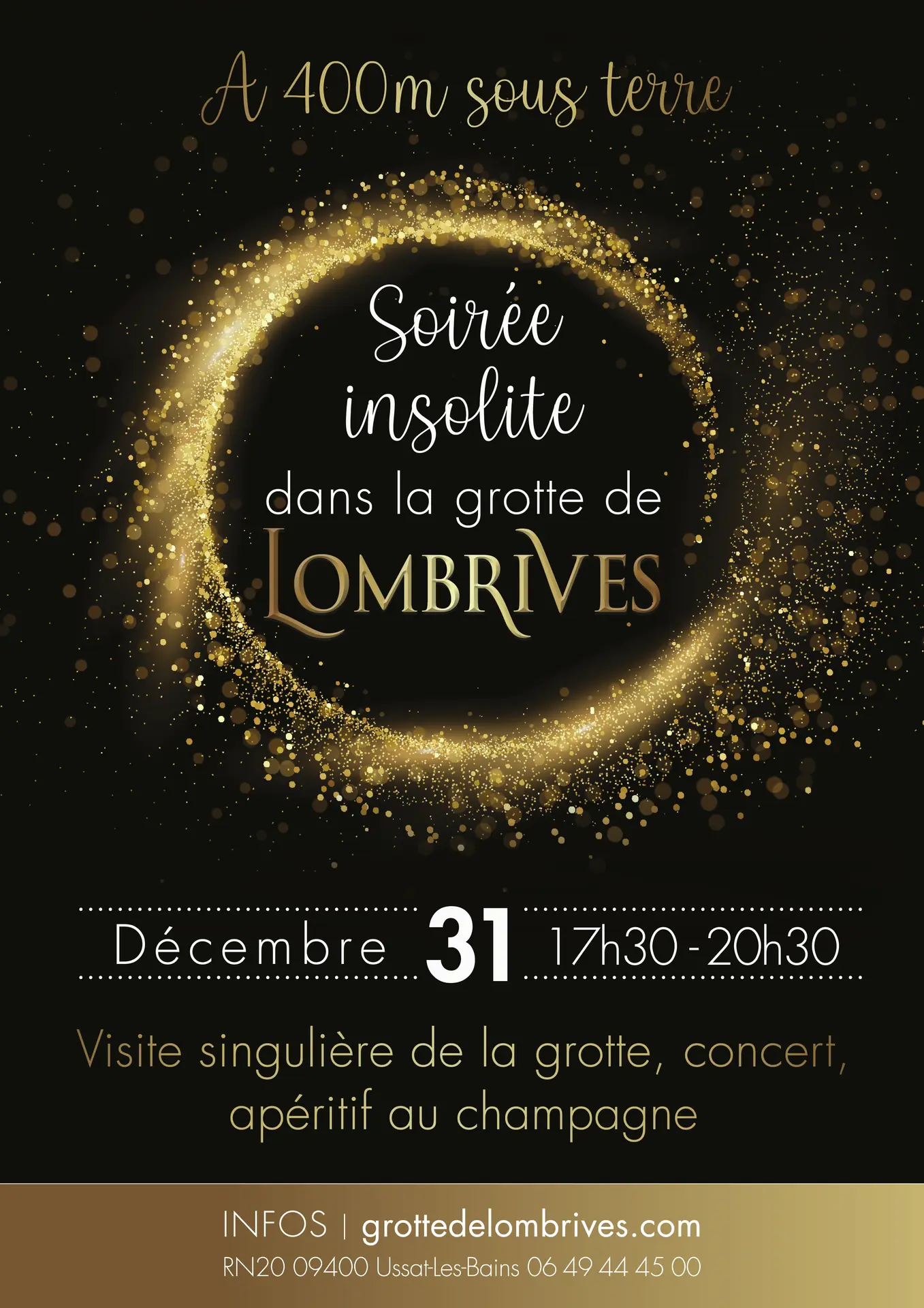 Soirée insolite dans la grotte de Lombrives
