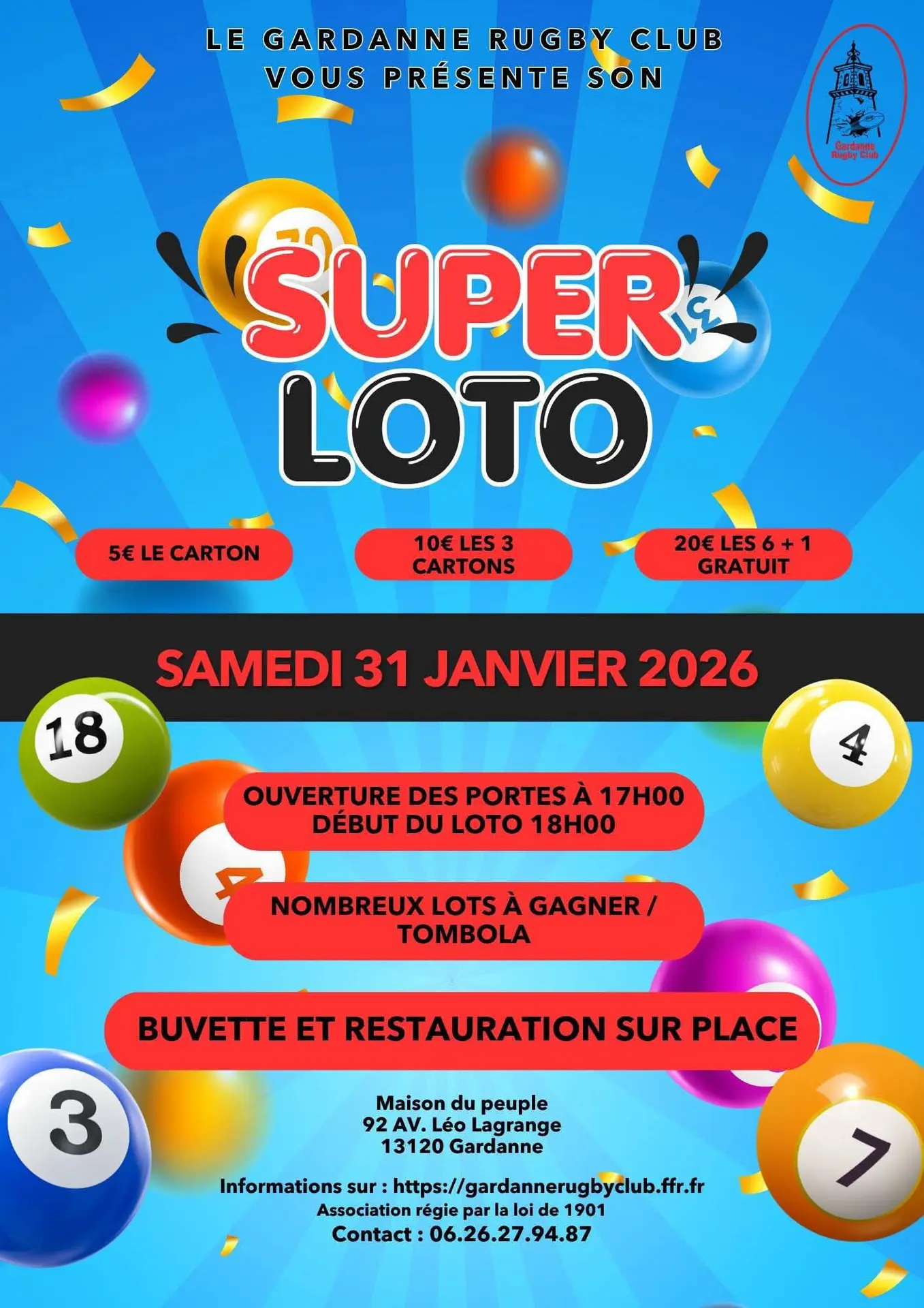Super Loto du Rugby Club_Gardanne